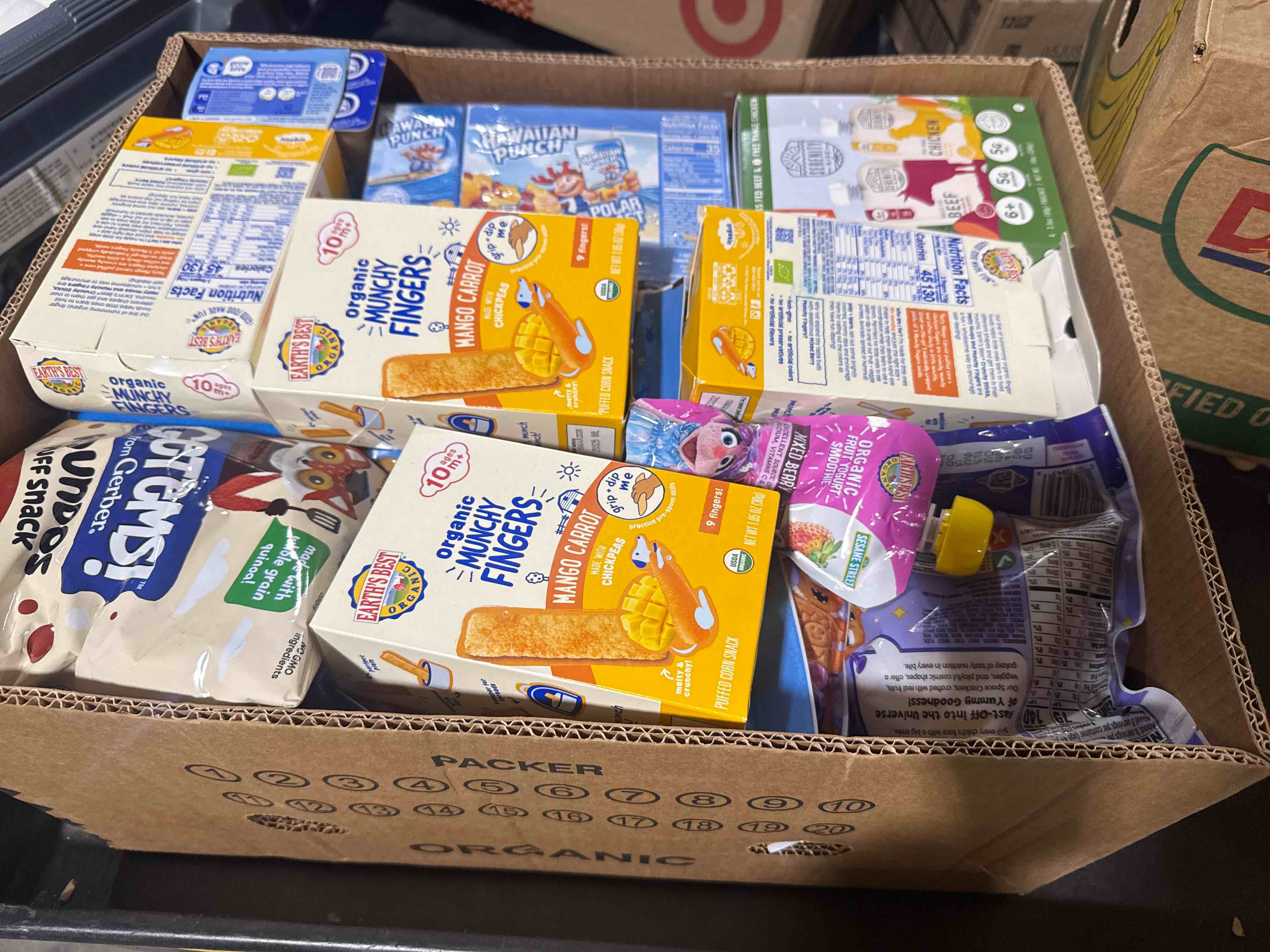 Condition photo showing Brand New for box lot assorted food 