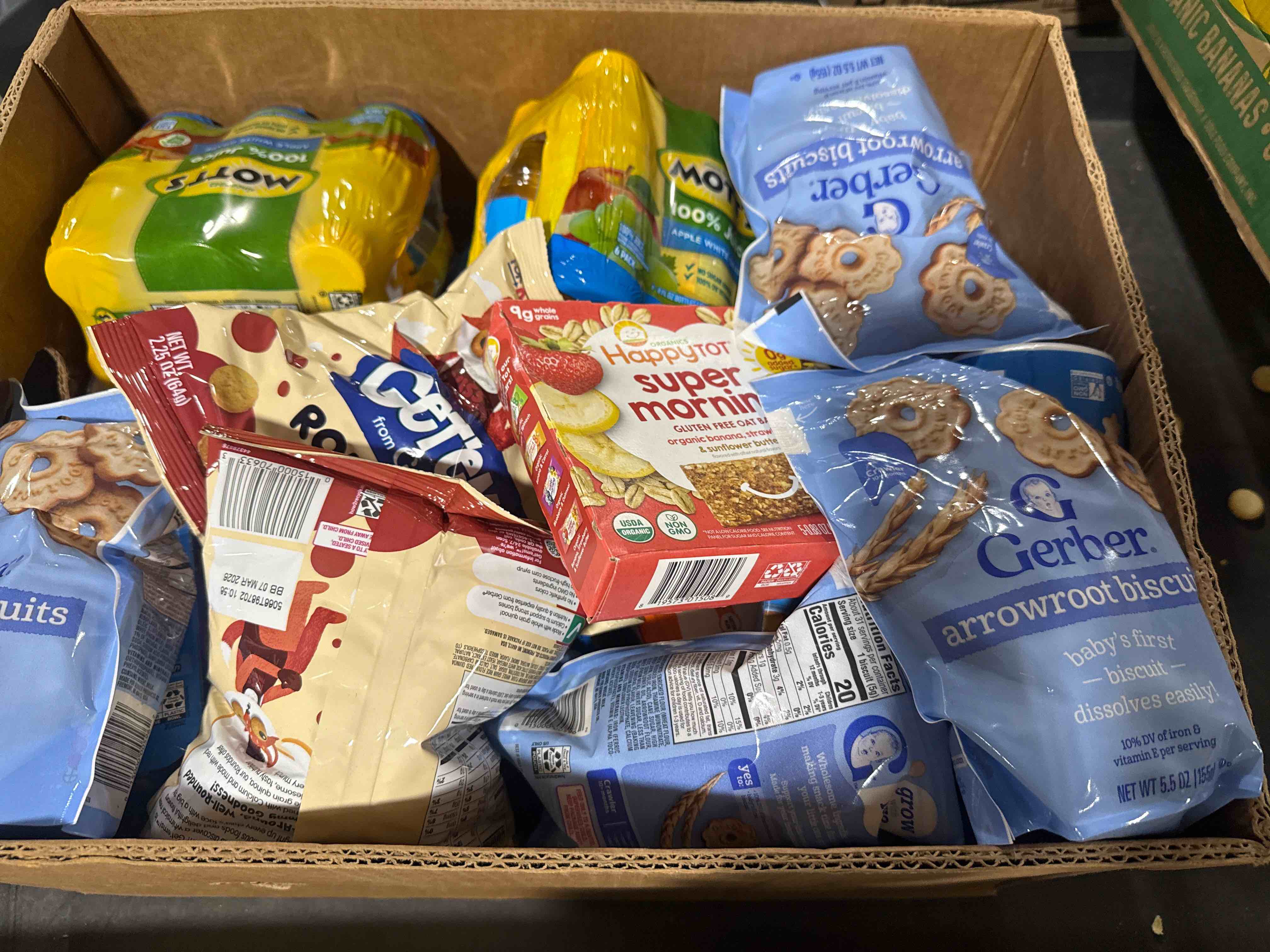 Condition photo showing Brand New for box lot assorted food 
