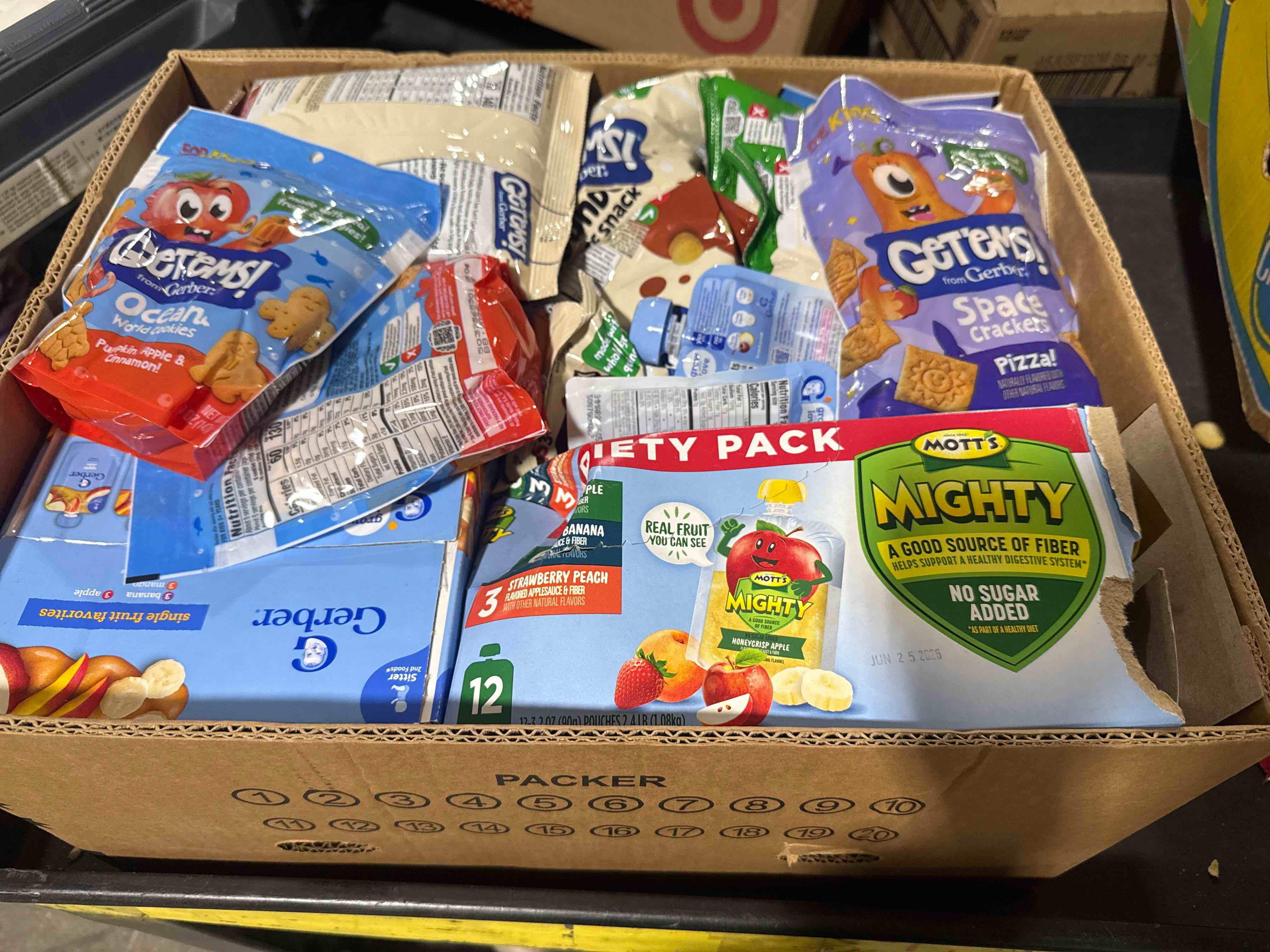 Condition photo showing Brand New for box lot assorted food 