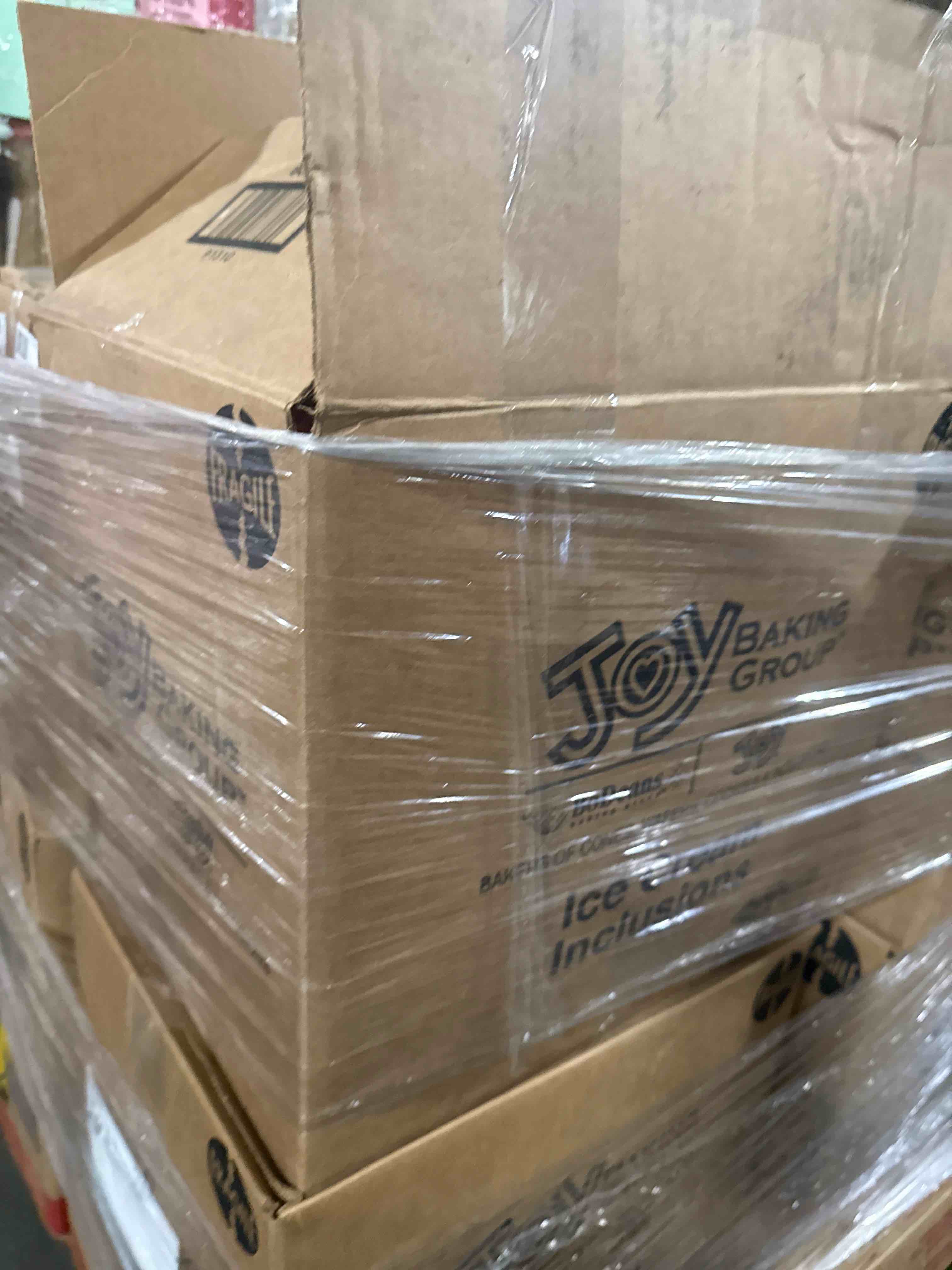 Condition photo showing Good Condition for box of assorted candy and foods 