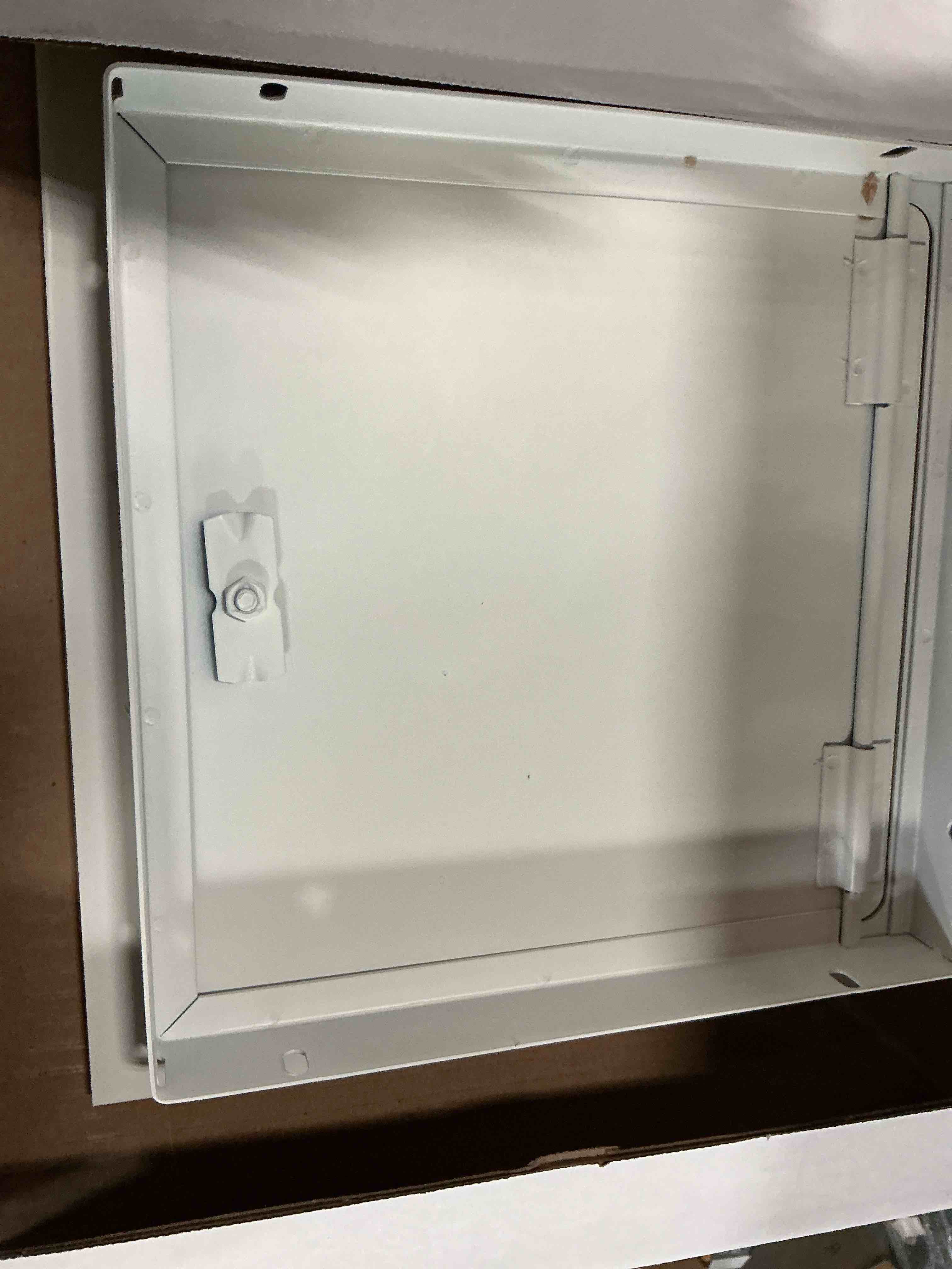 Condition photo showing Good Condition for 10 in. x 10 in. steel hinged metal wall or ceiling access panel