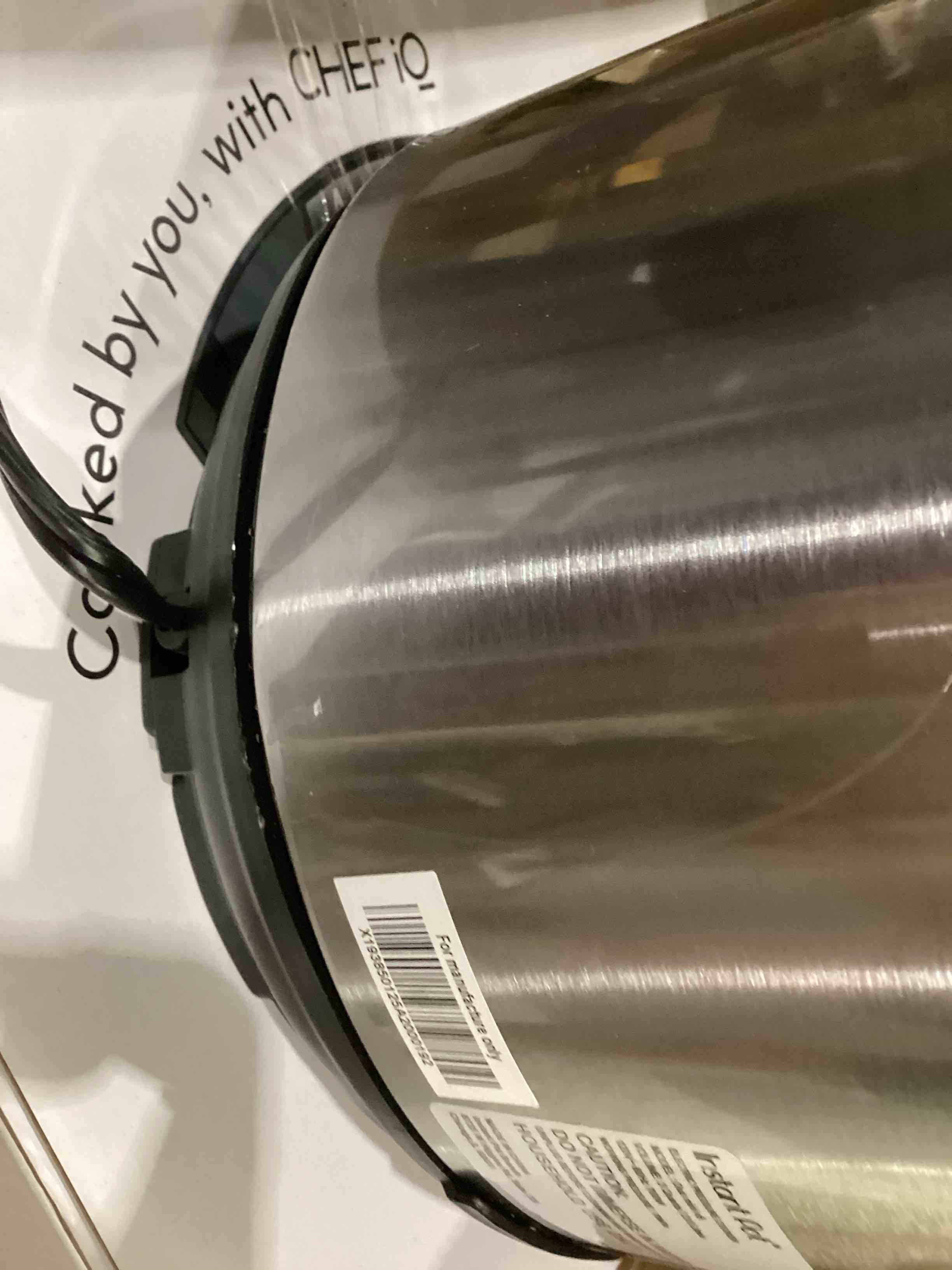 Condition photo showing Good Condition for ** damages and has been tested** instant pot duo 7-in-1 electric pressure cooker, slow cooker, rice, steamer, sauté, yogurt maker, warmer & sterilizer, includes app with over 800 recipes, stainless steel, 6 quart 6 quarts