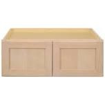 leyton 33 in. w x 24 in. d x 18 in. h ready to assemble plywood slim shaker wall bridge kitchen cabinet