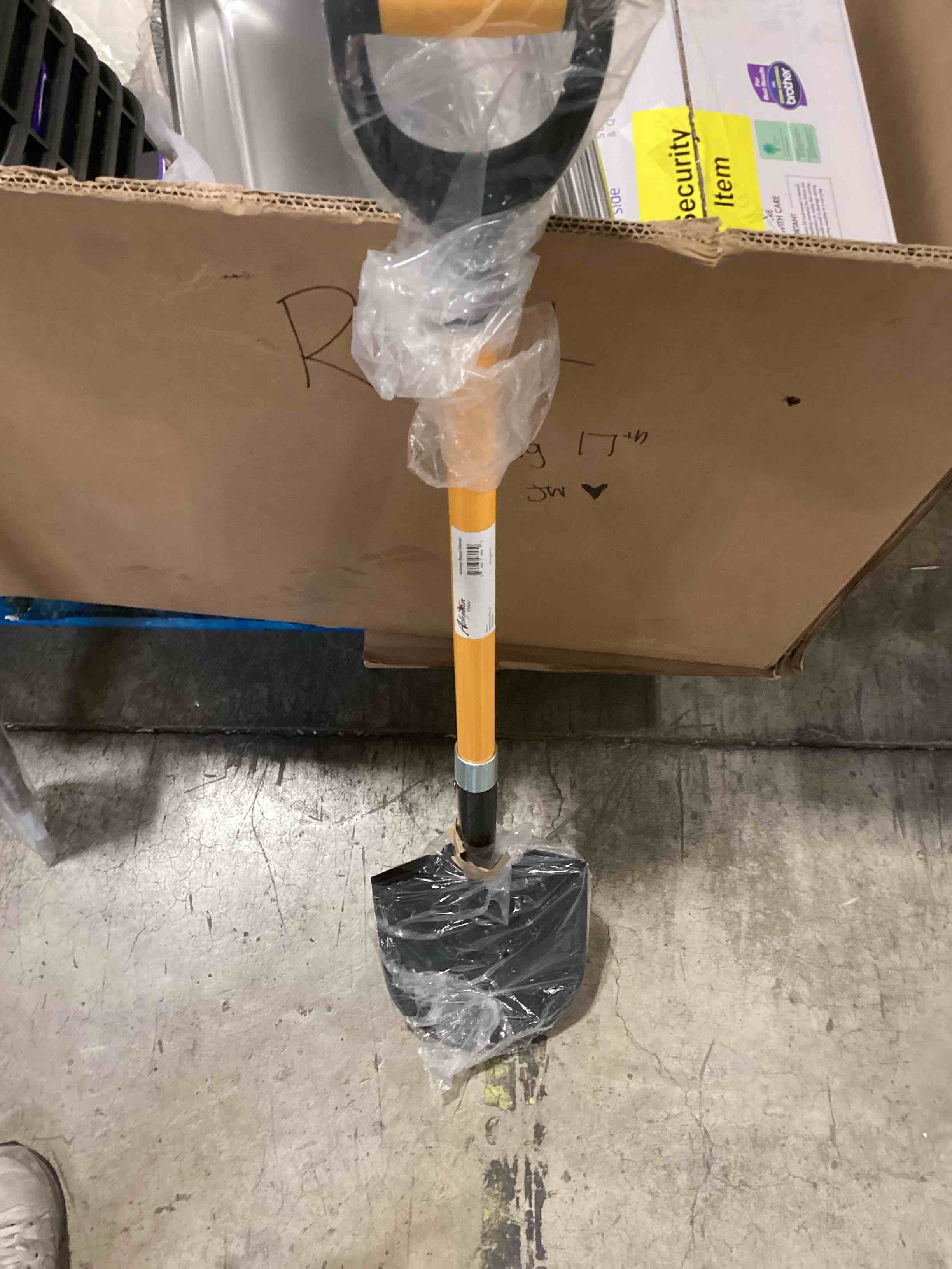 Condition photo showing As Is for ashman heavy-duty digging shovel (1 pack) 41-inch with trenching blade and comfortable handle - ideal for garden, landscaping, construction, and masonry - perfect for digging soil, dirt, and gravel.