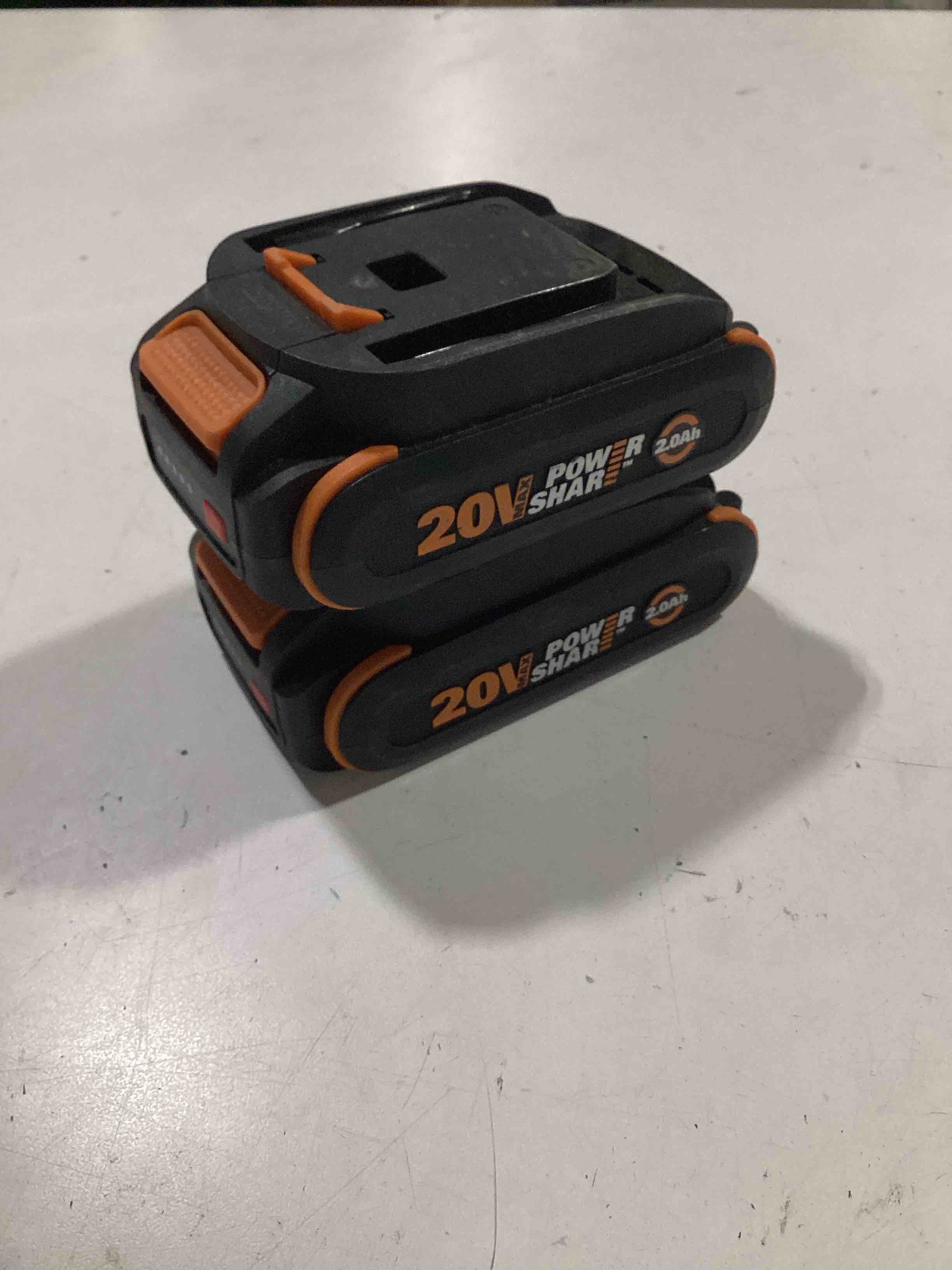 Condition photo showing As Is for worx 20v battery powershare lithium-ion 2.0 ah 1 pc, wa3669