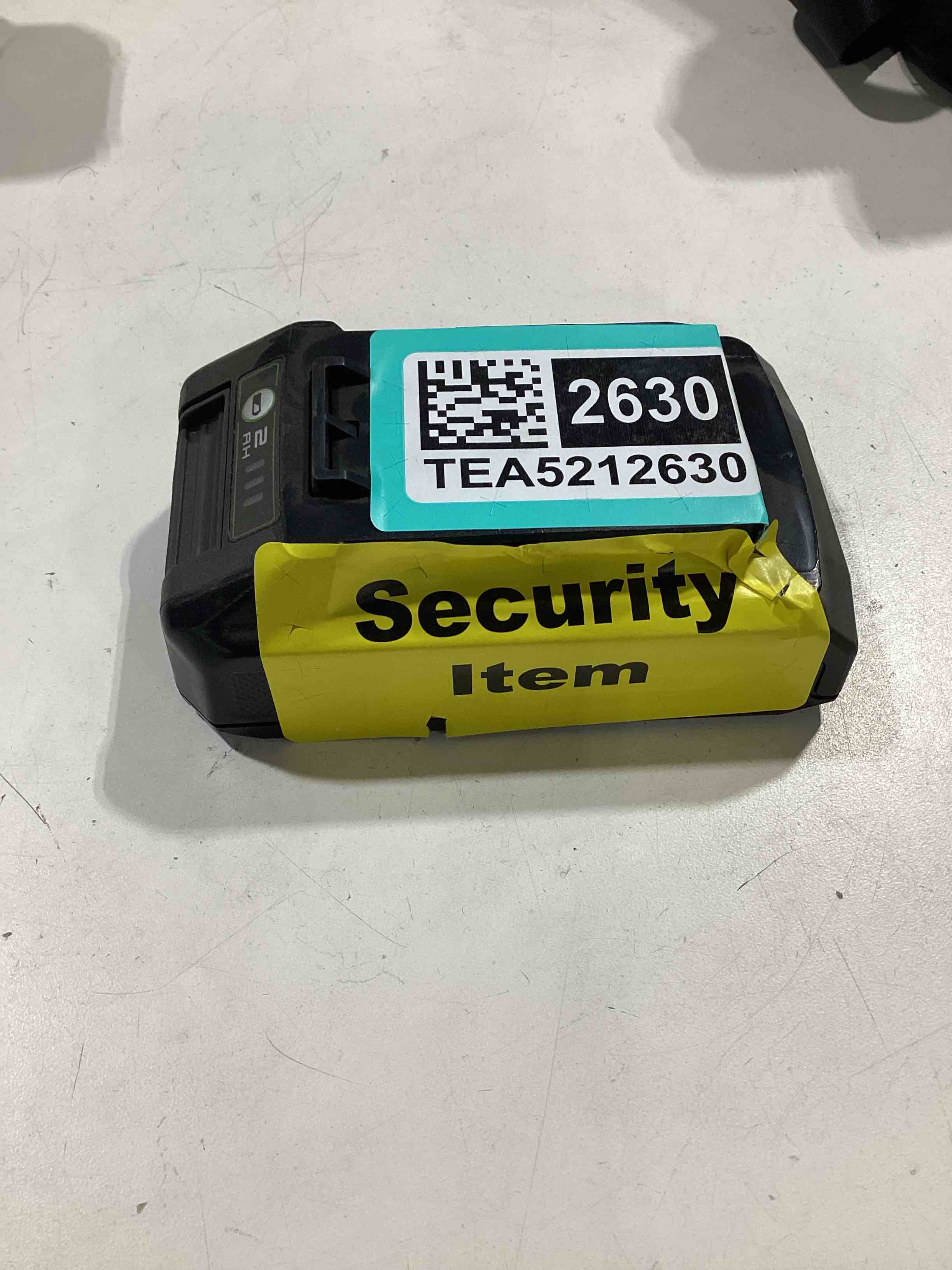 Condition photo showing As Is for untested. greenworks 24v 2.0 ah lithium-ion battery, lb24a020