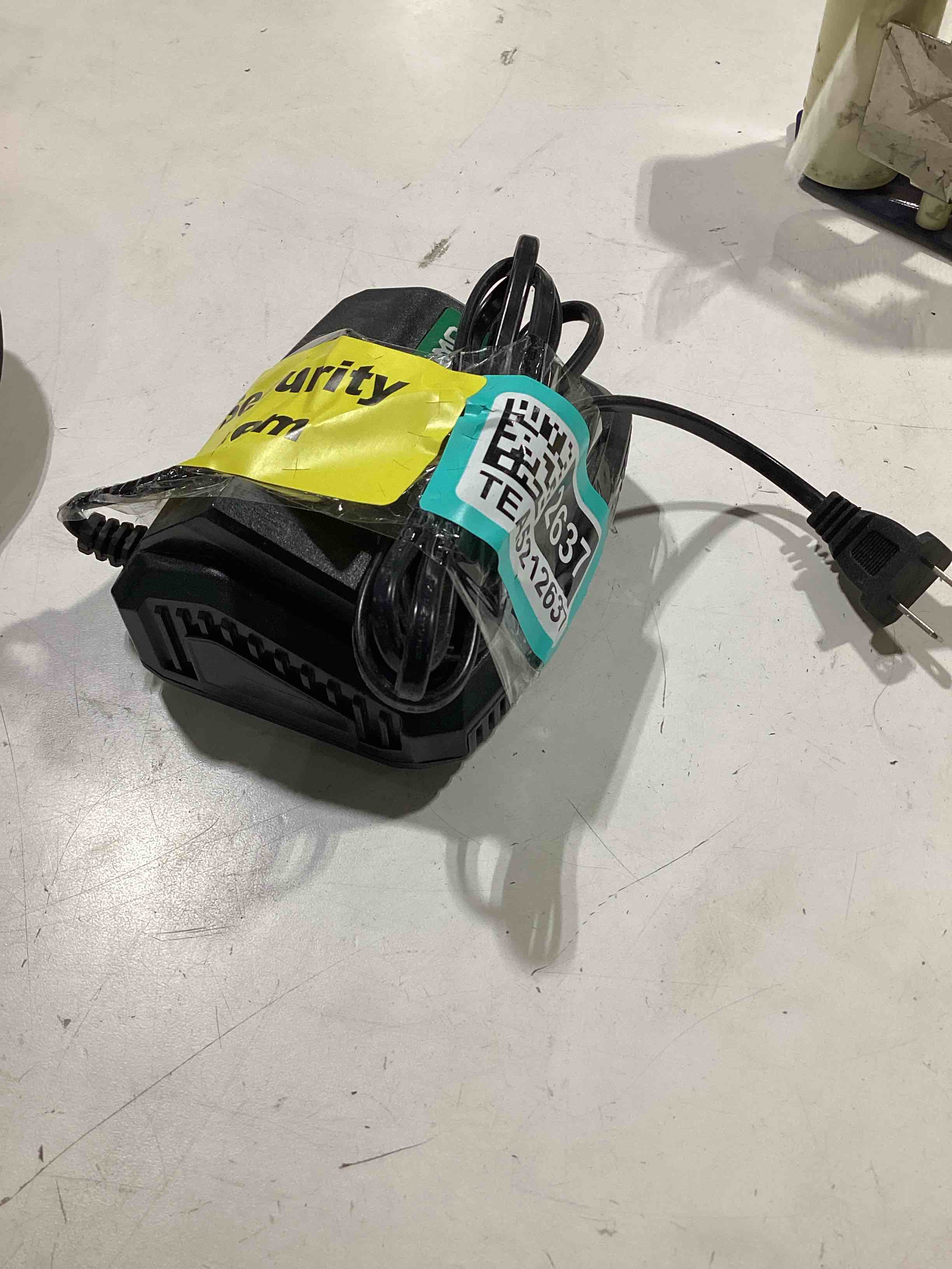 Condition photo showing As Is for untested. kimo upgraded 20v 4.0ah lithium-ion battery adapter w/cooling system for kimo 4.0ah battery, adaptable for cordless leaf blower & cordless reciprocating saw.quick charging,portable (charger only)