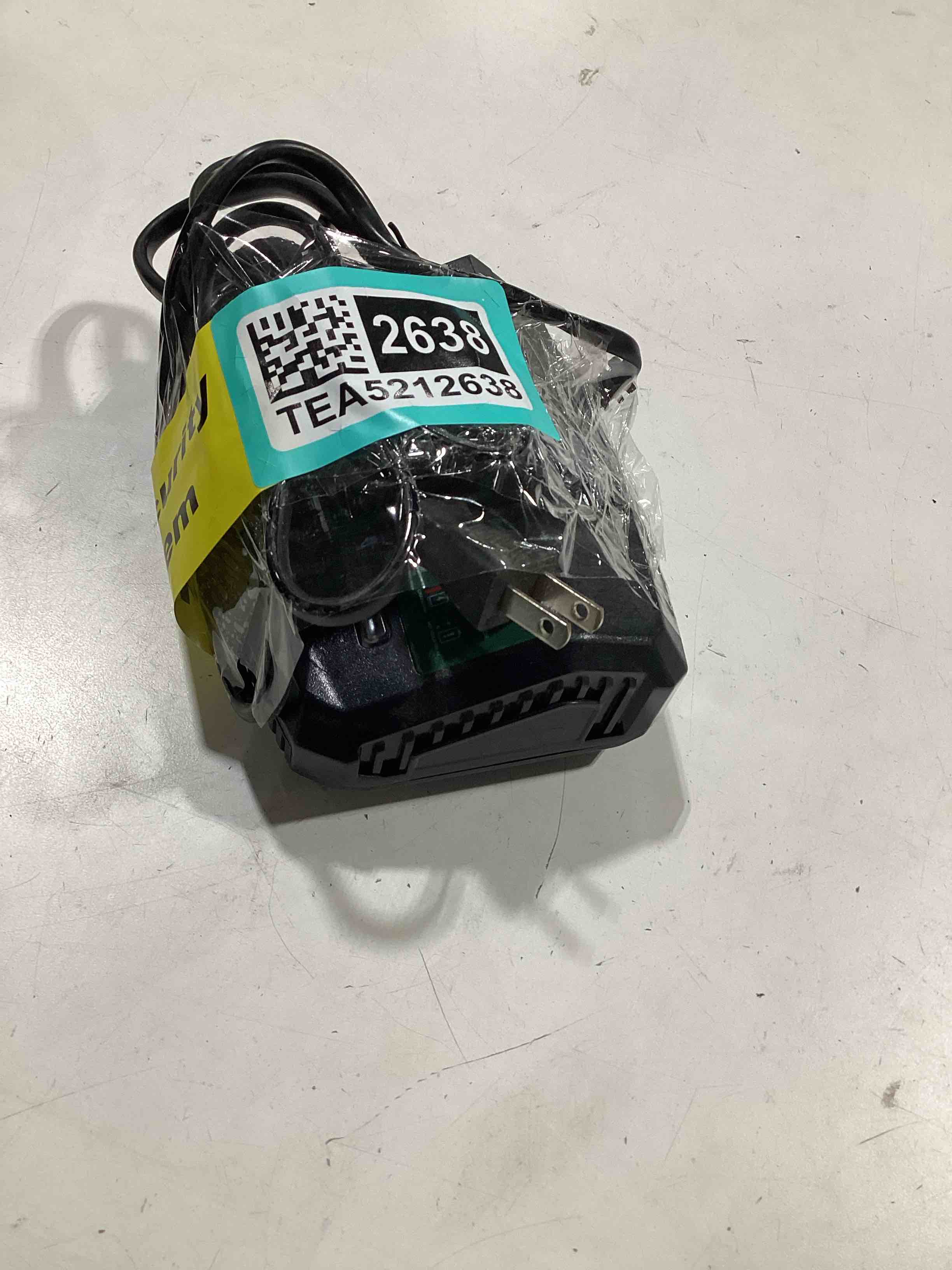 Condition photo showing As Is for untested. kimo upgraded 20v 4.0ah lithium-ion battery adapter w/cooling system for kimo 4.0ah battery, adaptable for cordless leaf blower & cordless reciprocating saw.quick charging,portable (charger only)