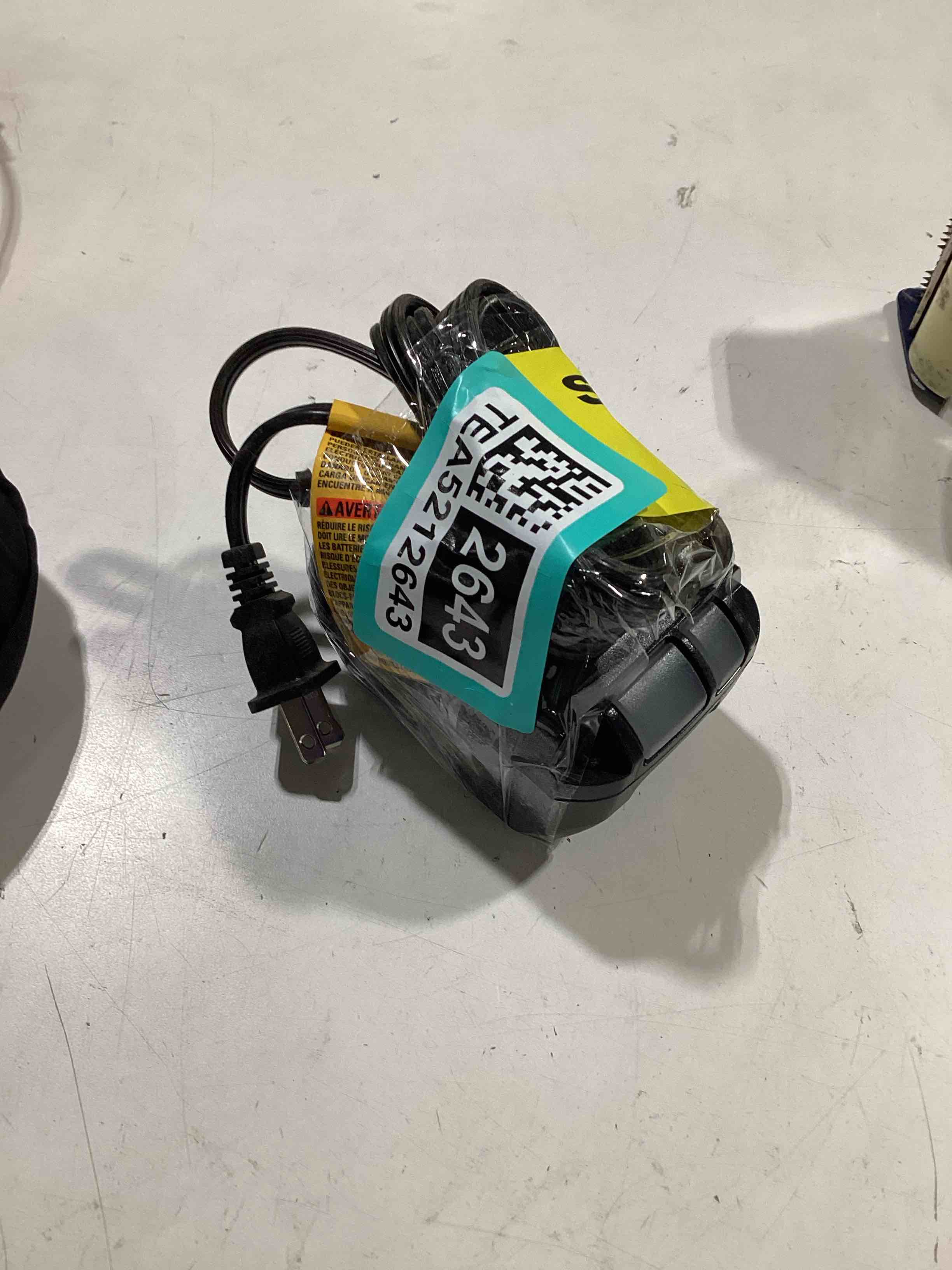 Condition photo showing As Is for untested. dewalt dcb1102 12v/20v max lithium-ion 2 amp multi-volt charger