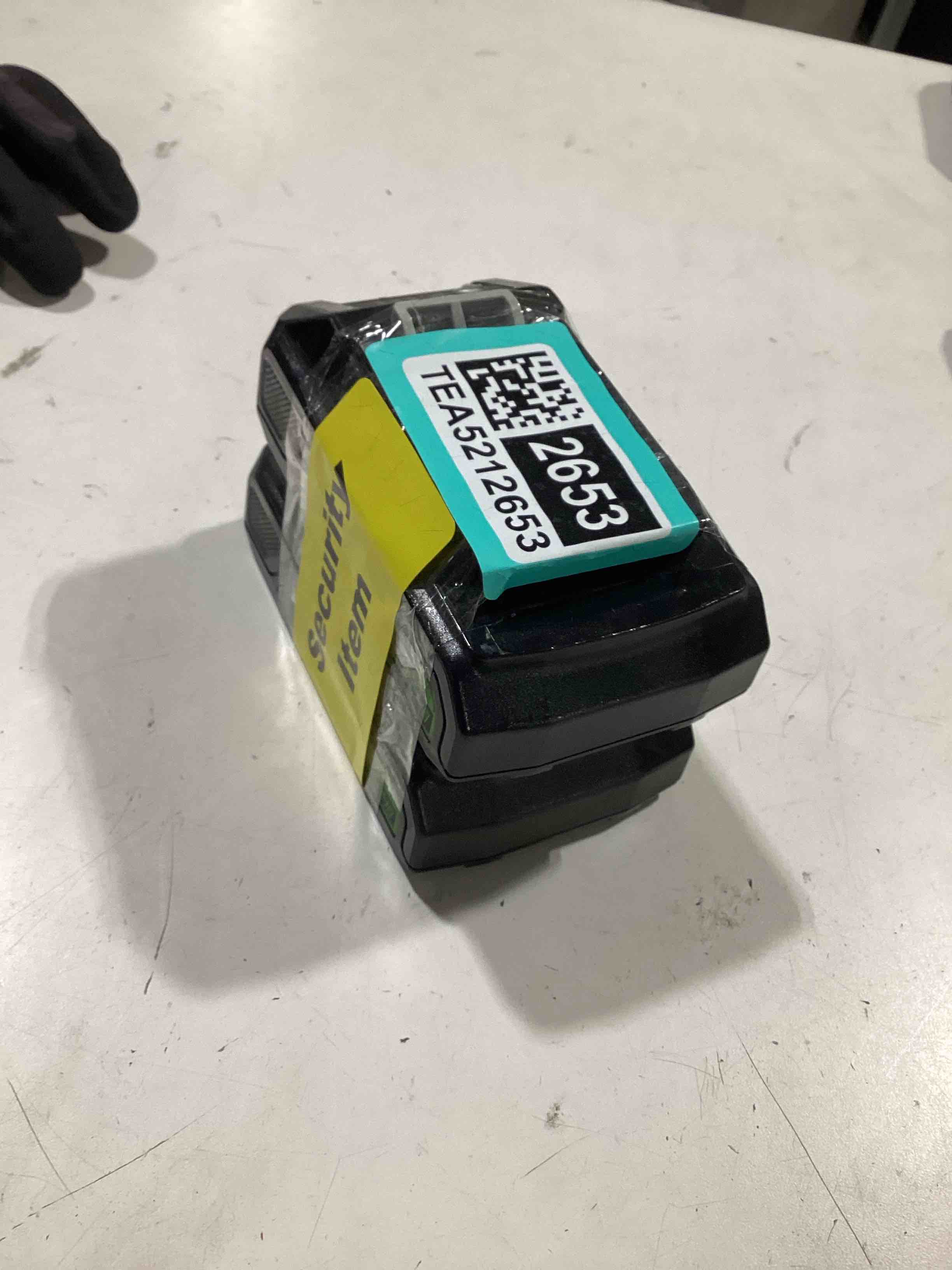 Condition photo showing As Is for untested. 2 quantity greenworks 24v 2.0ah lithium-ion high-power battery, upgraded with 15% power boost (genuine greenworks battery/ 150+ compatible tools)