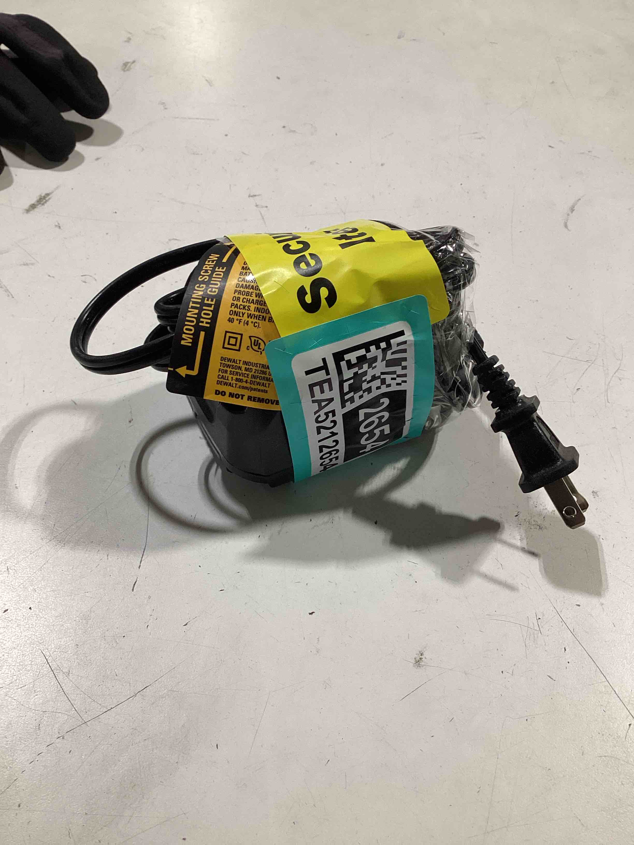 Condition photo showing As Is for untested. dewalt dcb1102 12v/20v max lithium-ion 2 amp multi-volt charger