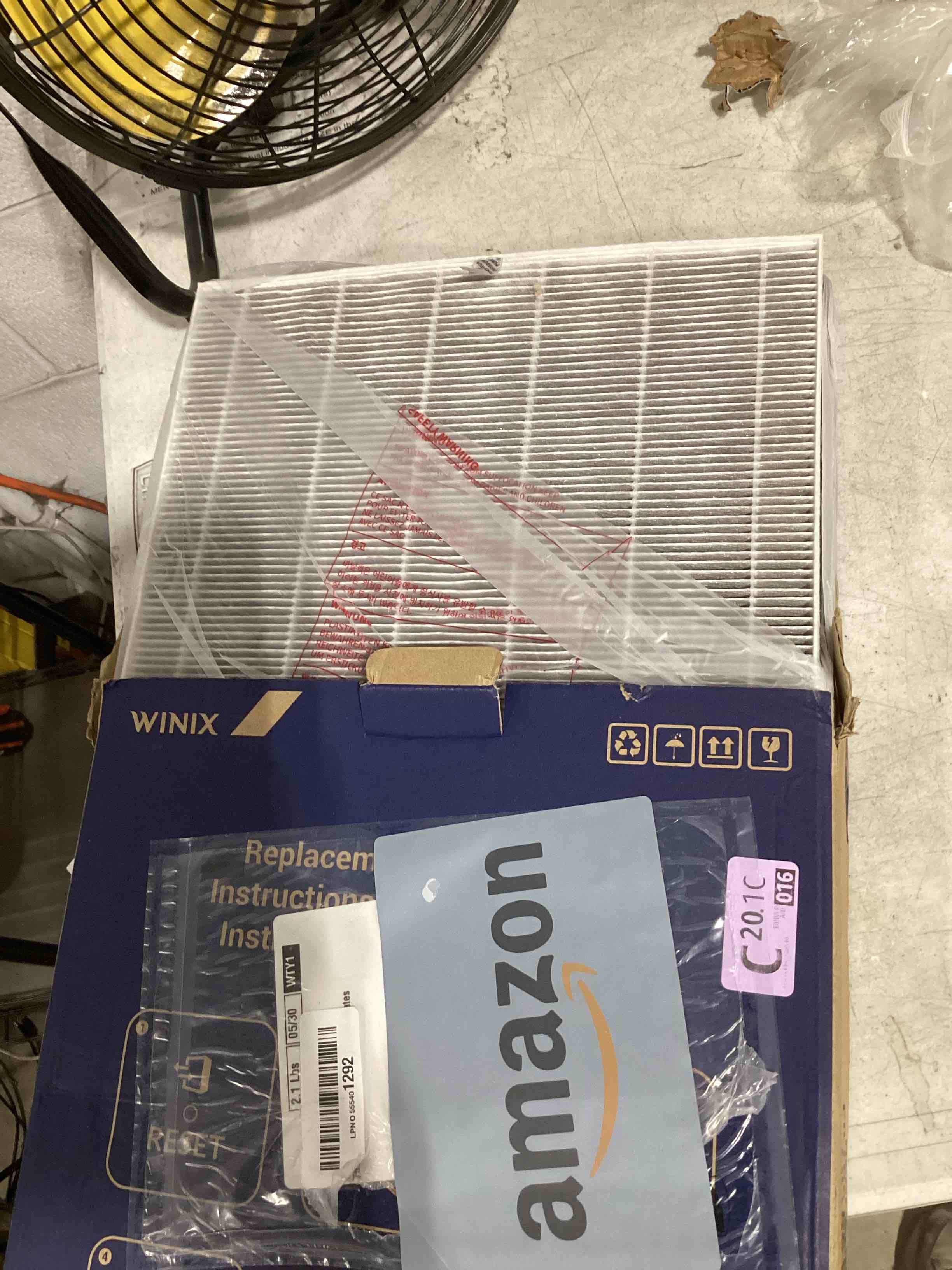 Condition photo showing As Is for winix 1712-0093-00 air purifier replacement filter t, for hr900, white air purifier filters