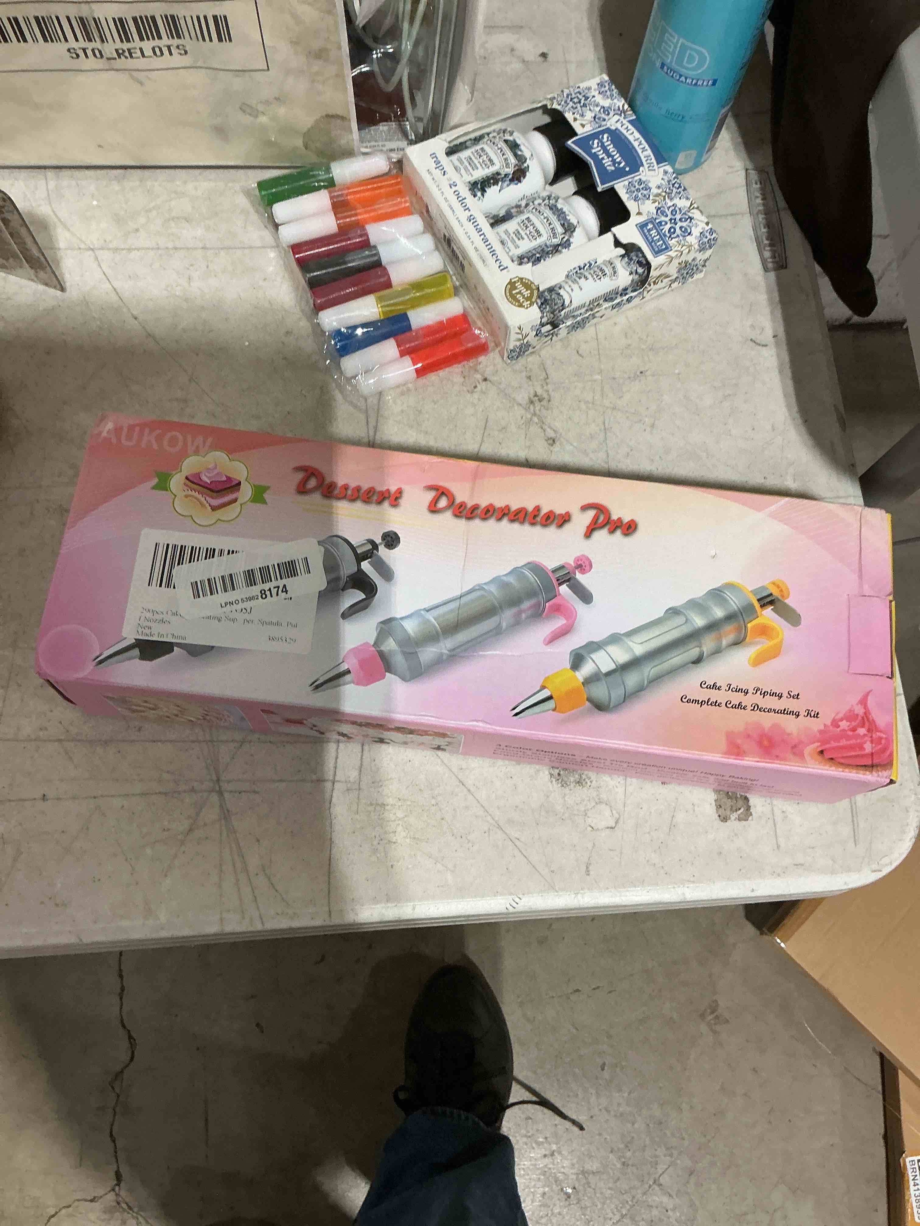 Condition photo showing As Is for incomplete. cake decorating tools supplies kit: 164pcs baking accessories, dessert piping syringe and icing tips set - puffs cupcake frosting piping bakery set for adults beginners or professional, pink light pink
