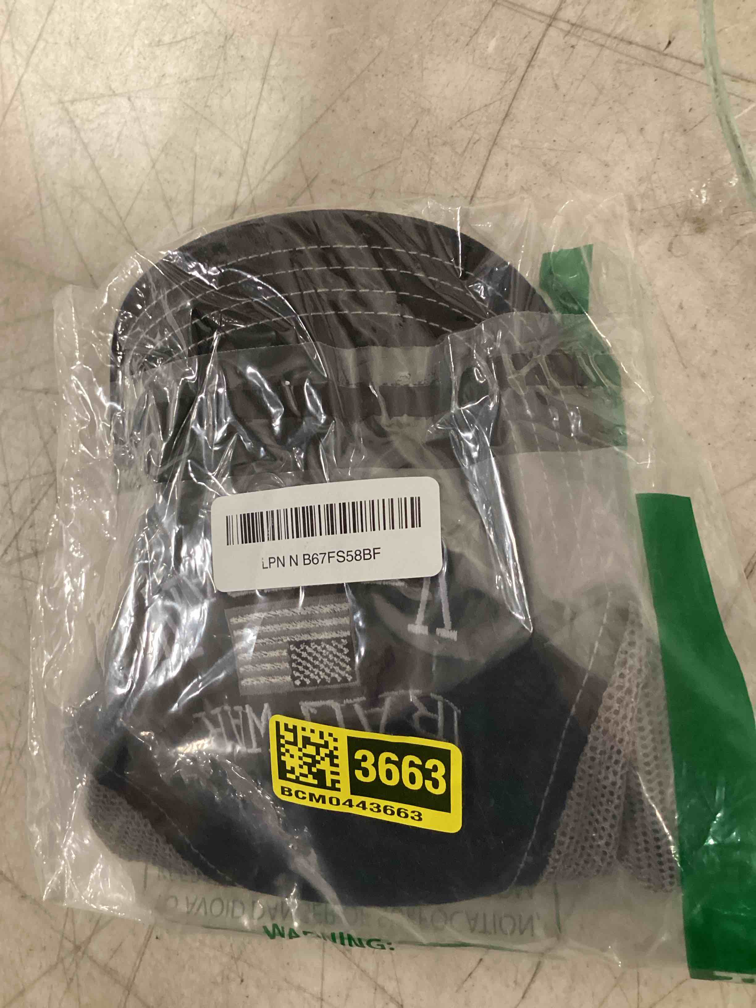 Condition photo showing Good Condition for richardson soft mesh cap hat embroidered american veteran iraq war b embroidery cotton one size black charcoal design only