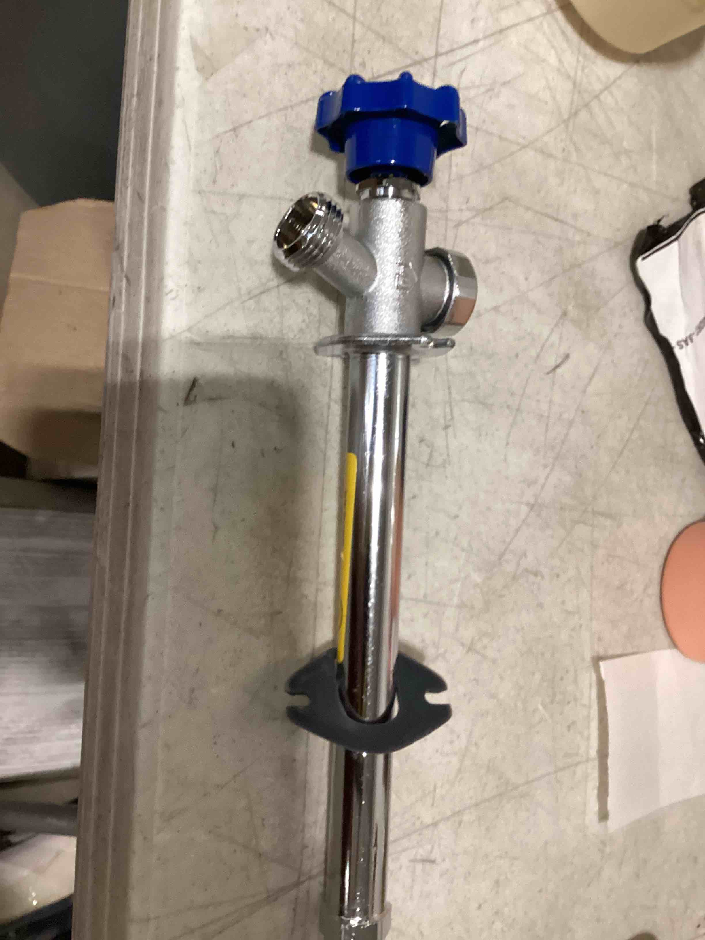 Condition photo showing As Is for reliabilt 8-in l x 1/2-in mip brass anti-siphon frost resistant multi turn sillcock