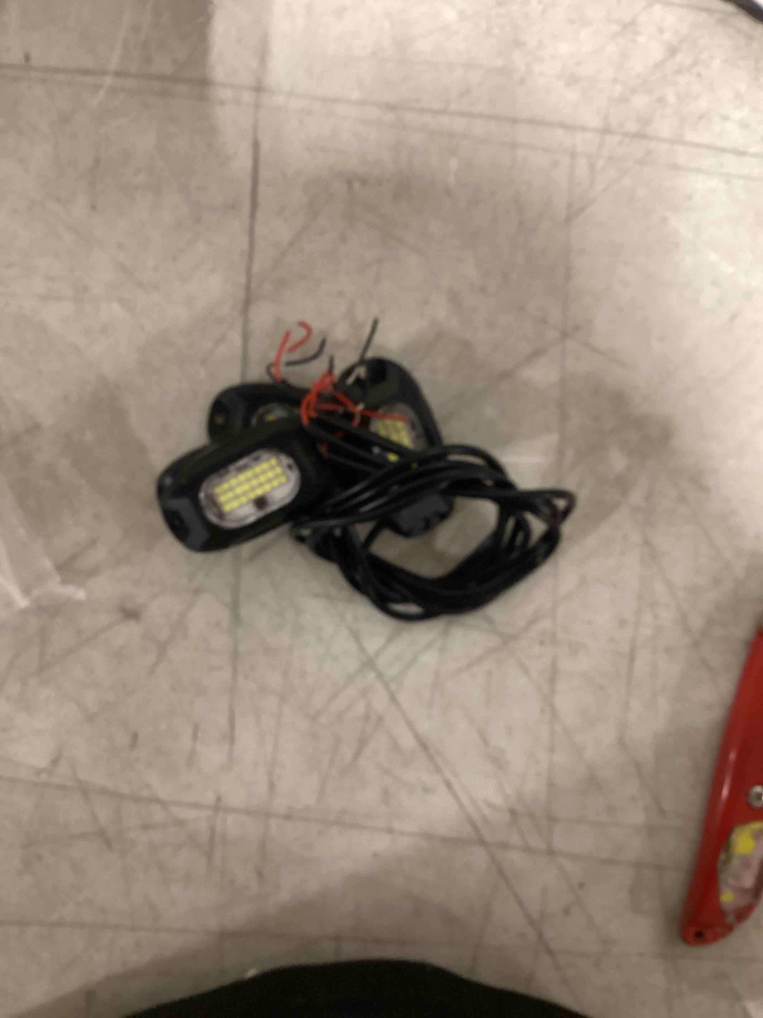 Condition photo showing As Is for 4pods pure white 72 leds smd chips 72w high power rock lights super bright white offroad car boat underglow lights ip68 waterproof for truck suv utv atv rzr