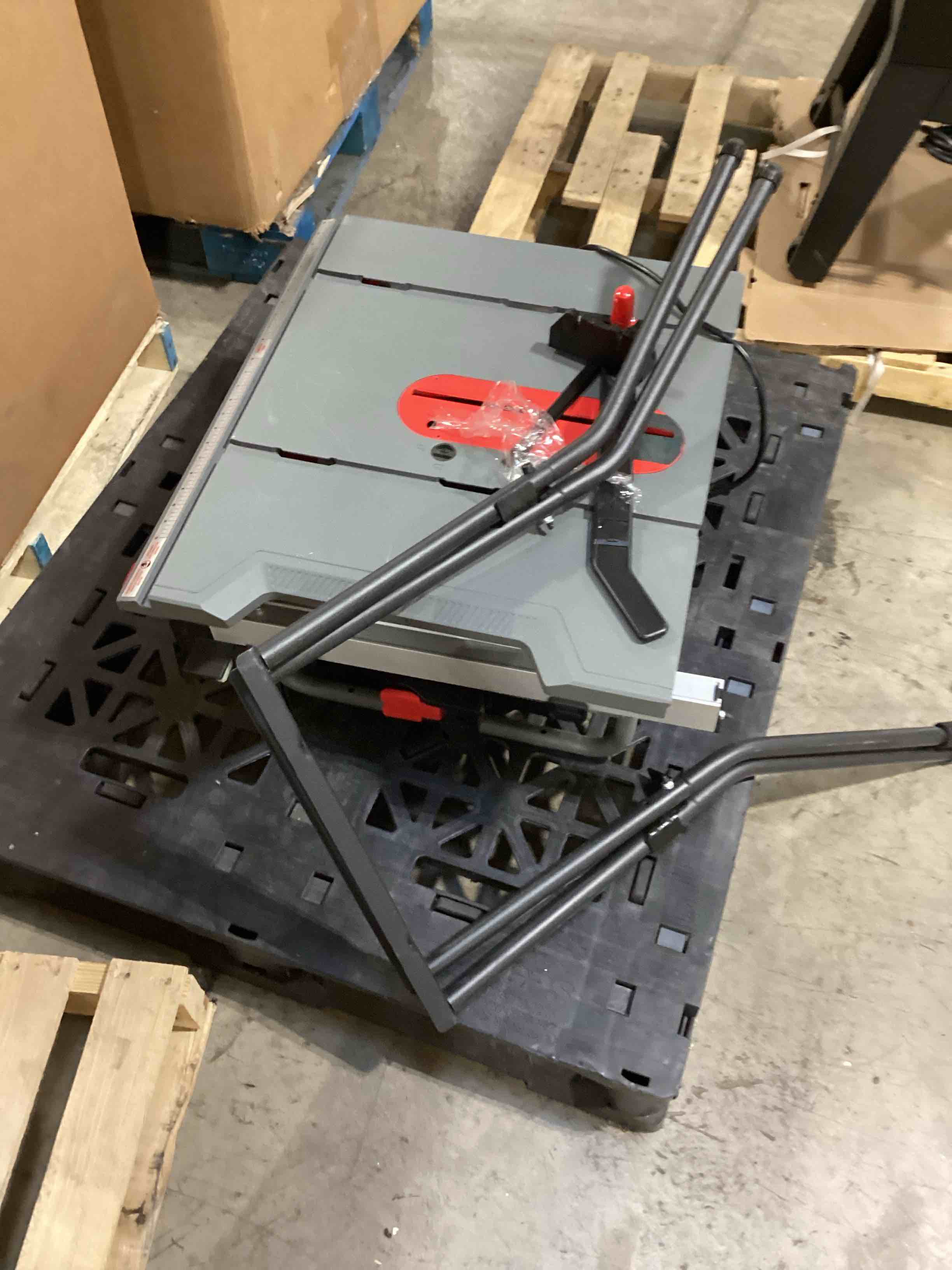 Condition photo showing As Is for job site table saw