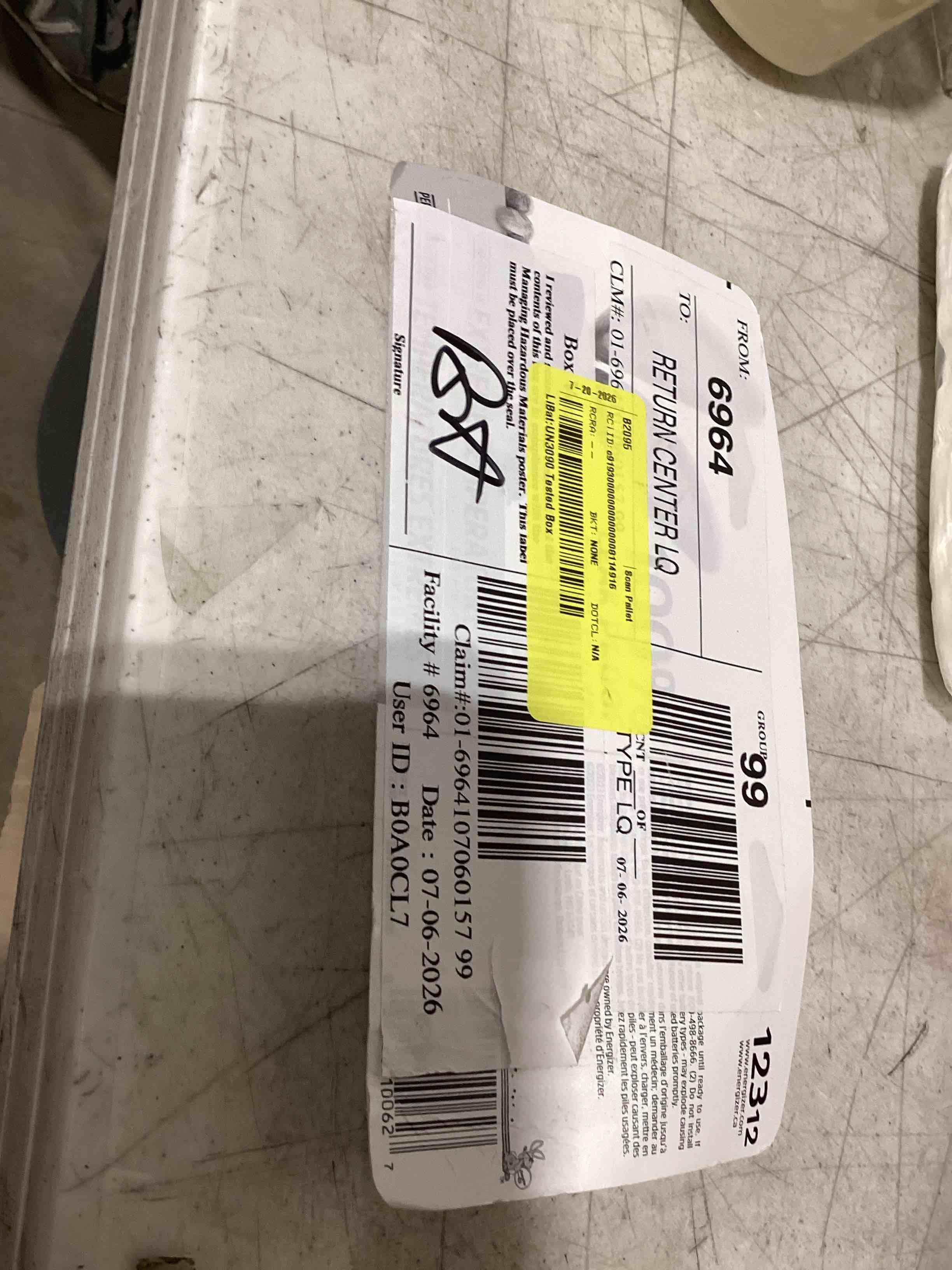 Condition photo showing New/Like New for energizer batteries 123 lithium