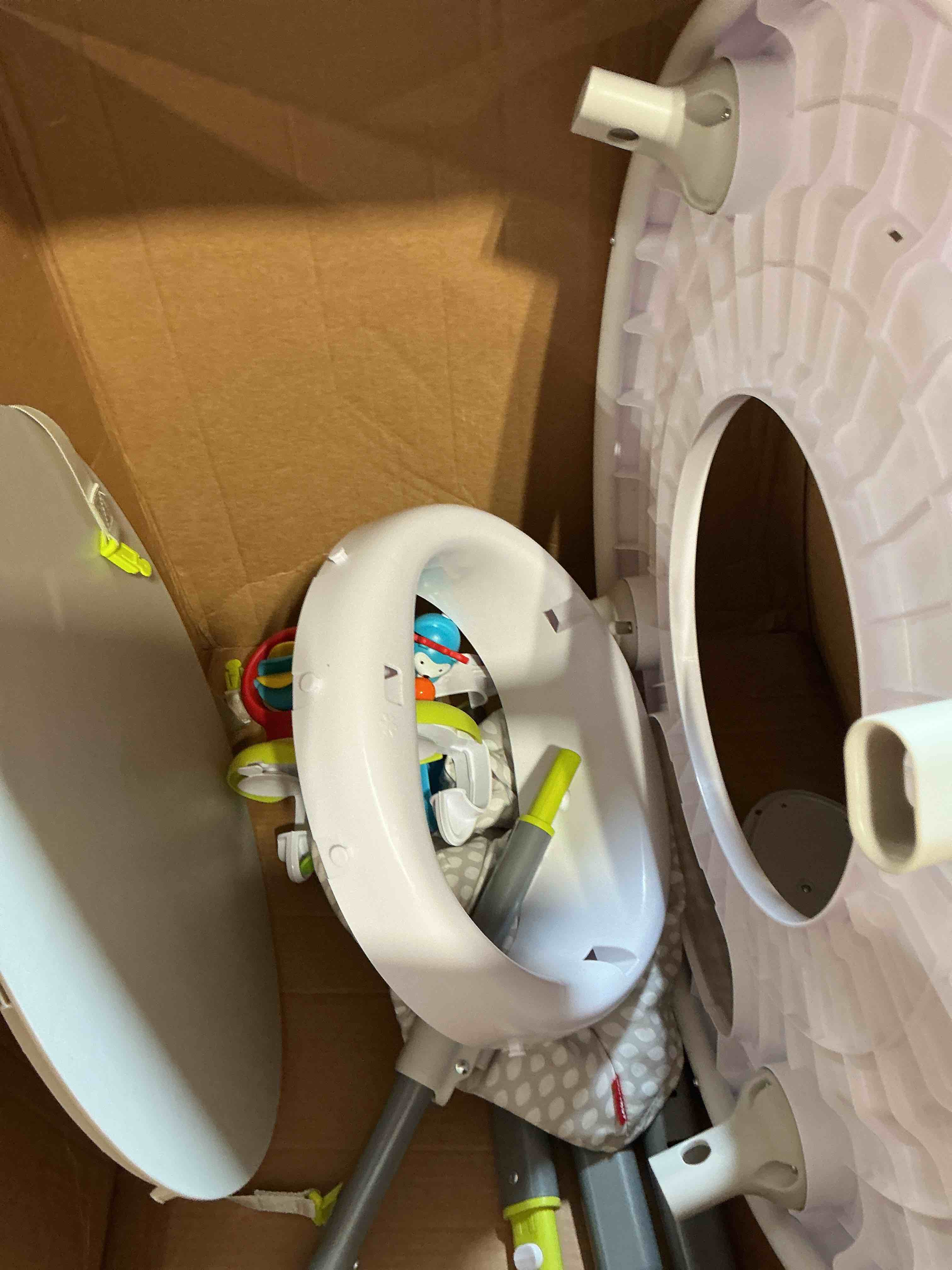 Condition photo showing As Is for skip hop baby activity center: interactive play center with 3-stage grow-with-me functionality, 4mo+, explore & more