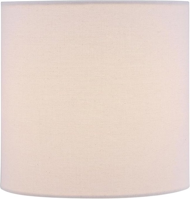aspen creative 31625,hardback drum contemporary spider lamp shade/off-white linen fabric .8"top x 8"
