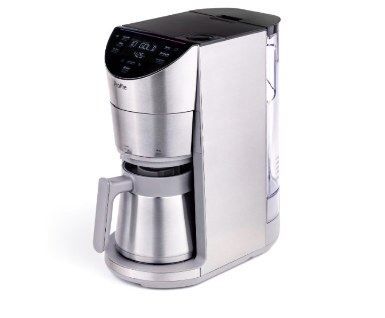ge profile™ smart grind and brew coffee maker with podless single serve