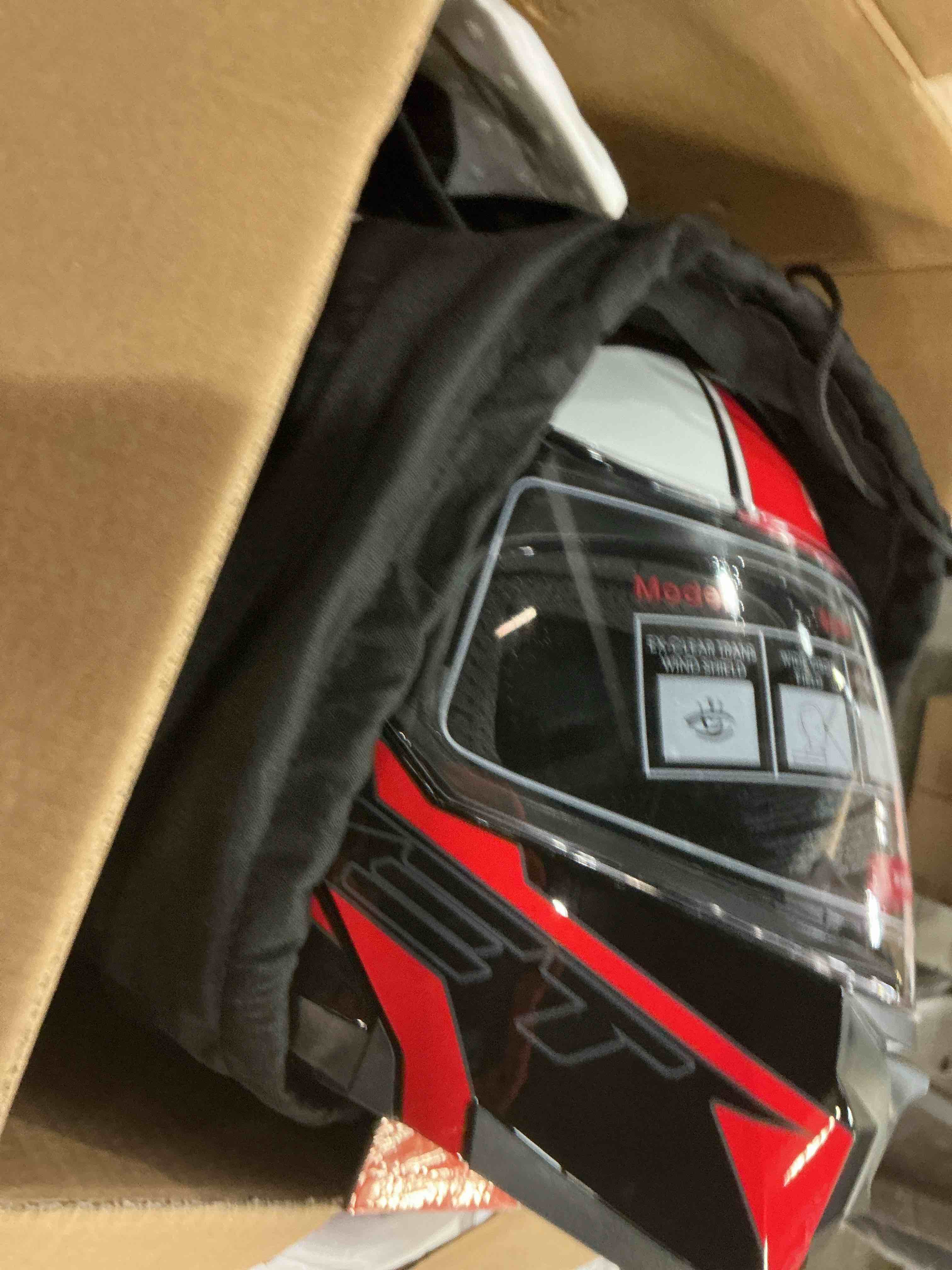 Condition photo showing Good Condition for modular motorcycle helmets full face flip up street bike motorcycle helmet for unisex adult model 912 rocket black x-large