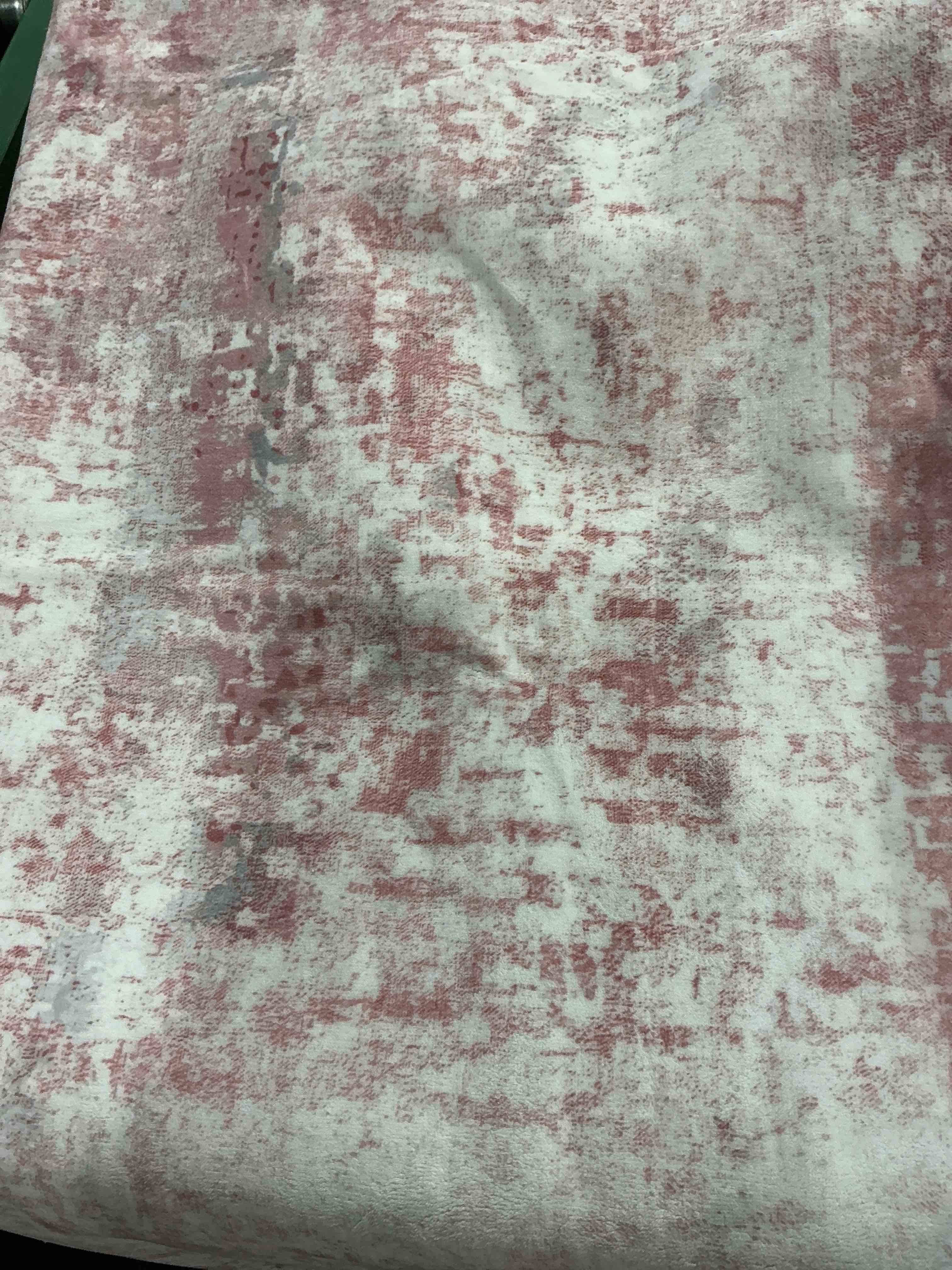 Condition photo showing Good Condition for 5ft x 7ftpink washable area rug for living room bedroom, modern abstract non-slip rugs, low pile soft stain resistant carpet for dining room, kitchen, office, dorm, bedside decor