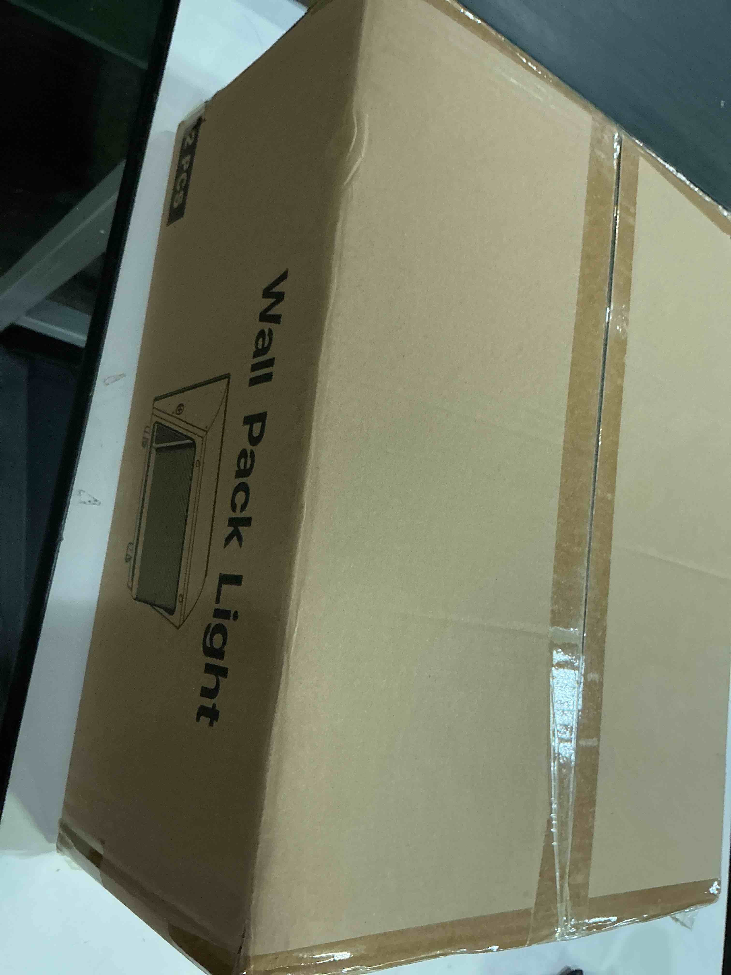 Condition photo showing New/Like New for jtt led wall pack lights outdoor with dusk to dawn photocell, selectable 75w/60w/45w, 9750lm/7800lm/5850lm, 6000k/5000k/4000k,waterproof flood security wall pack lighting for garage yard parking lot