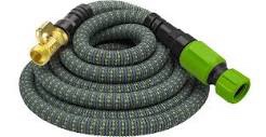 flex-able hose xtreme 1-in x 50-ft kink free woven green hose