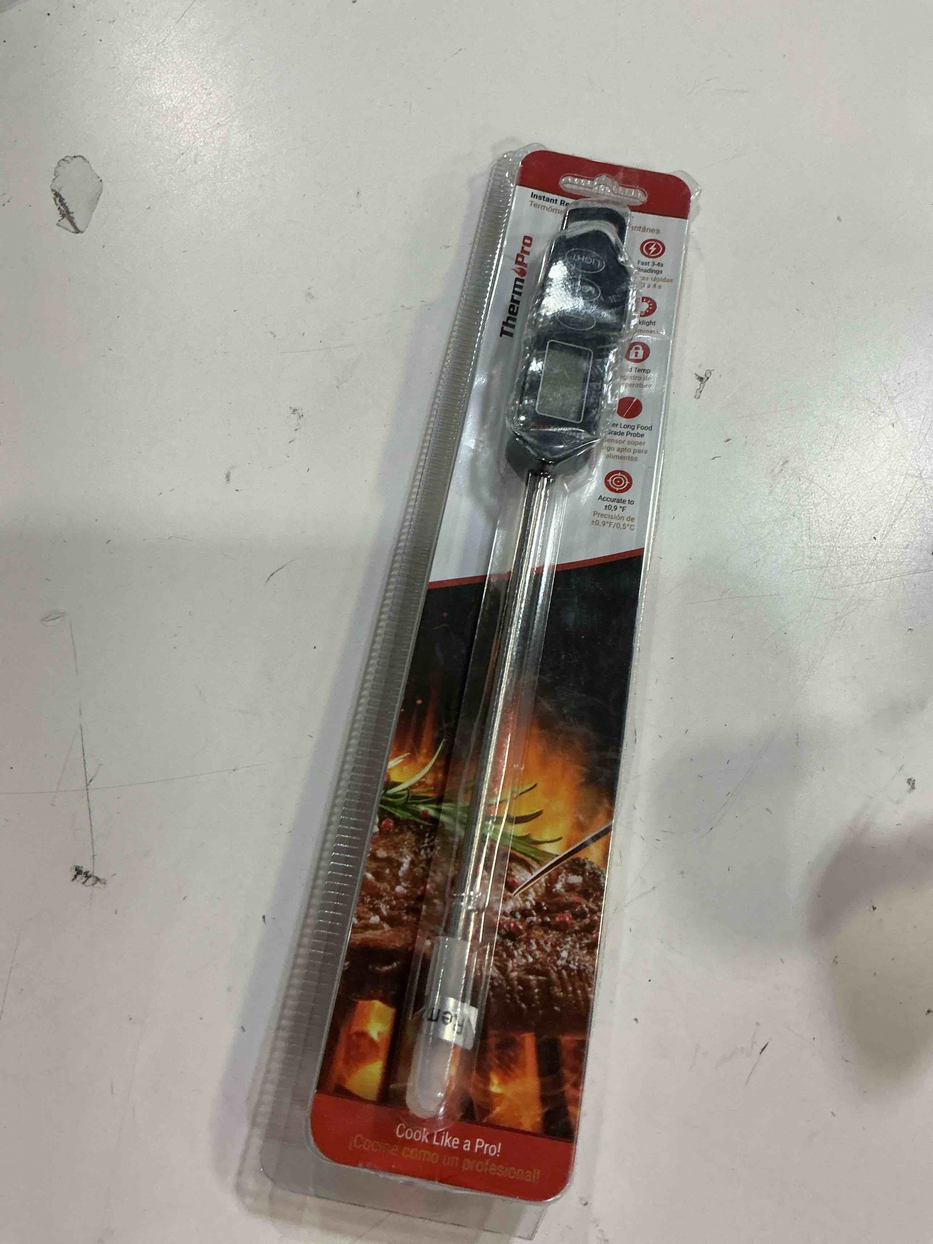 Condition photo showing Good Condition for thermopro tp01hw digital meat thermometer for cooking  hot oil  candy thermometer with long probe
