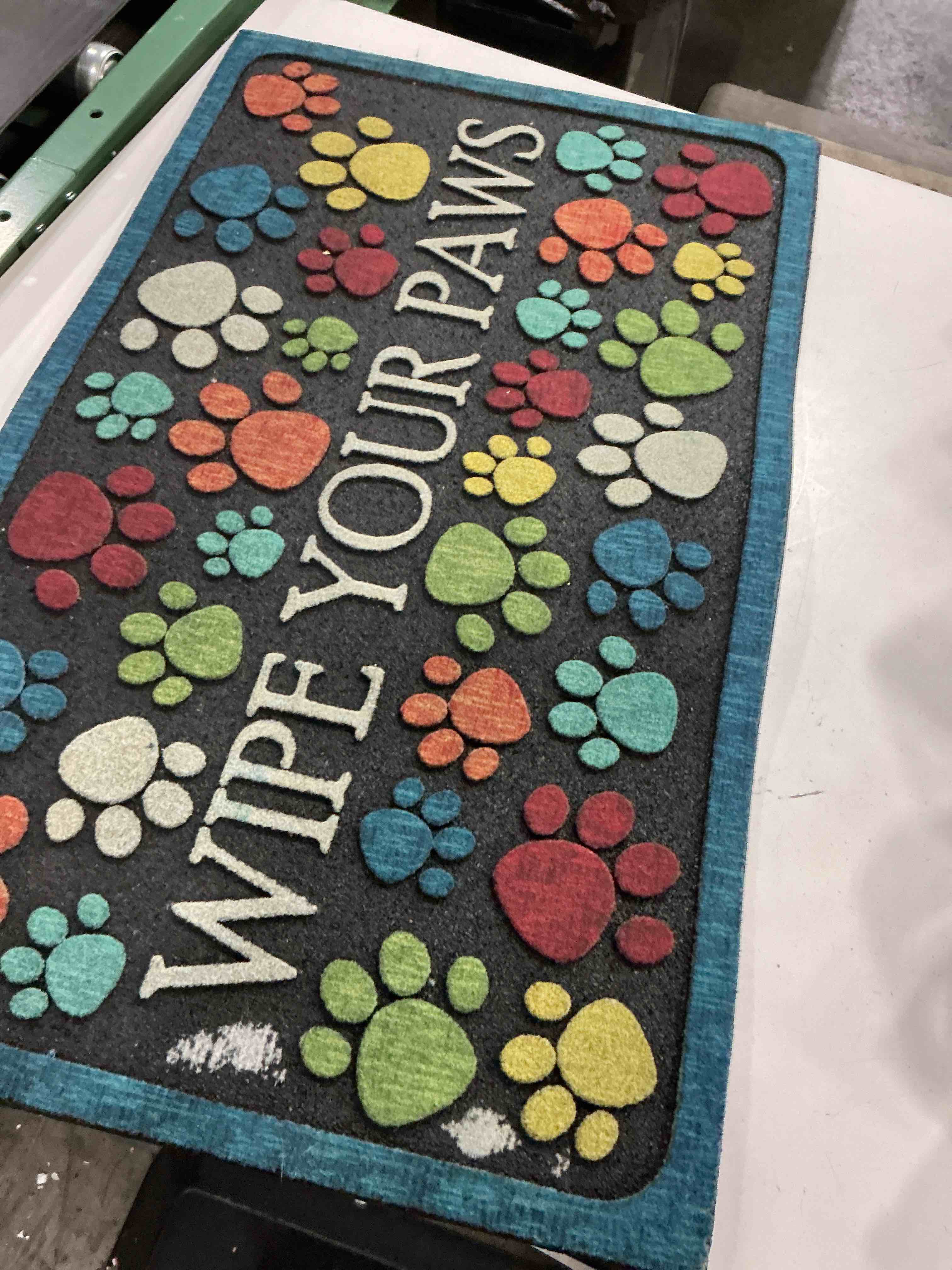 Condition photo showing As Is for mohawk® home wipe your paws doormat - 18'' x 30''