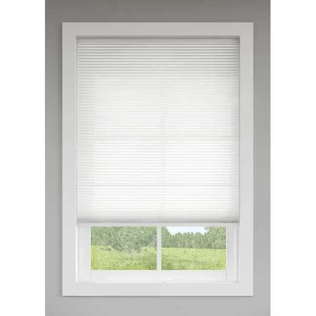 levolor 36-in x 72-in snow blackout cordless cellular shade