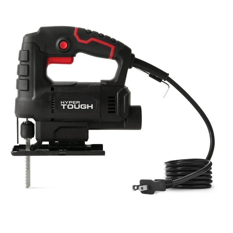 hyper tough 3.5-amp corded jig saw, corded, 120 volt, 44002, for wood-cutting