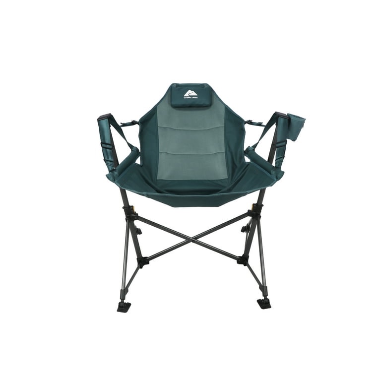 ozark trail swing hammock chair, green, portable