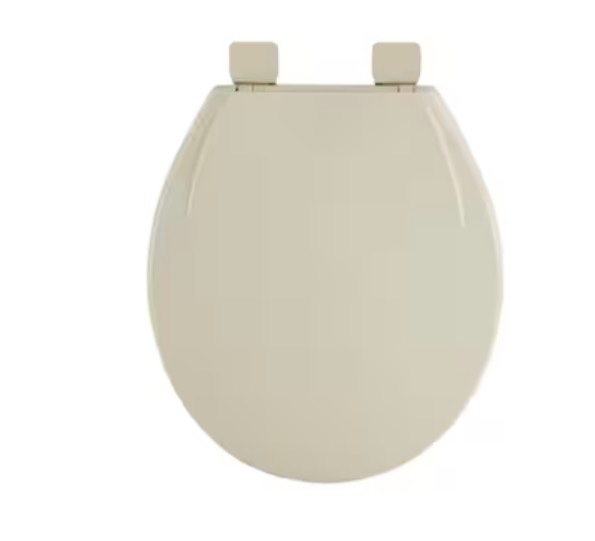 american standard mightytuff plastic bone round soft close toilet seat