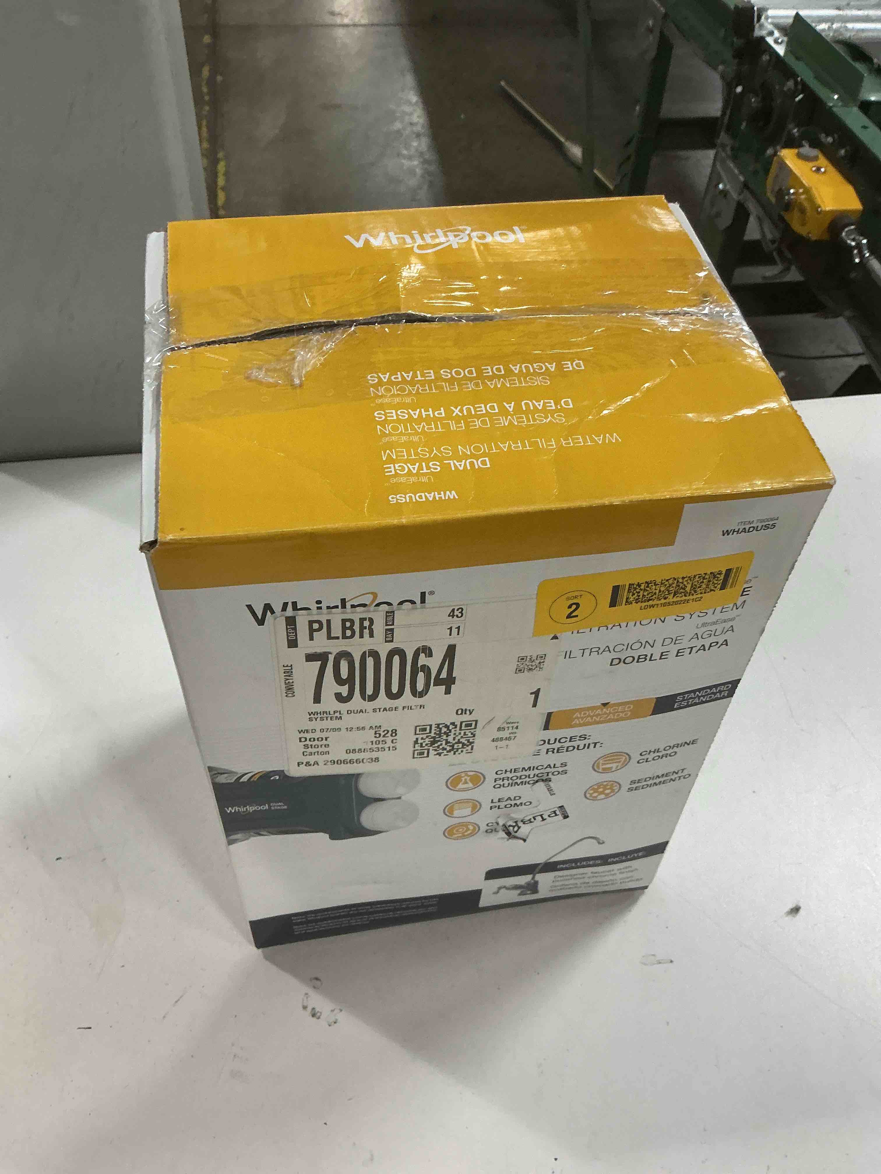 whirlpool whadus5 water filter system