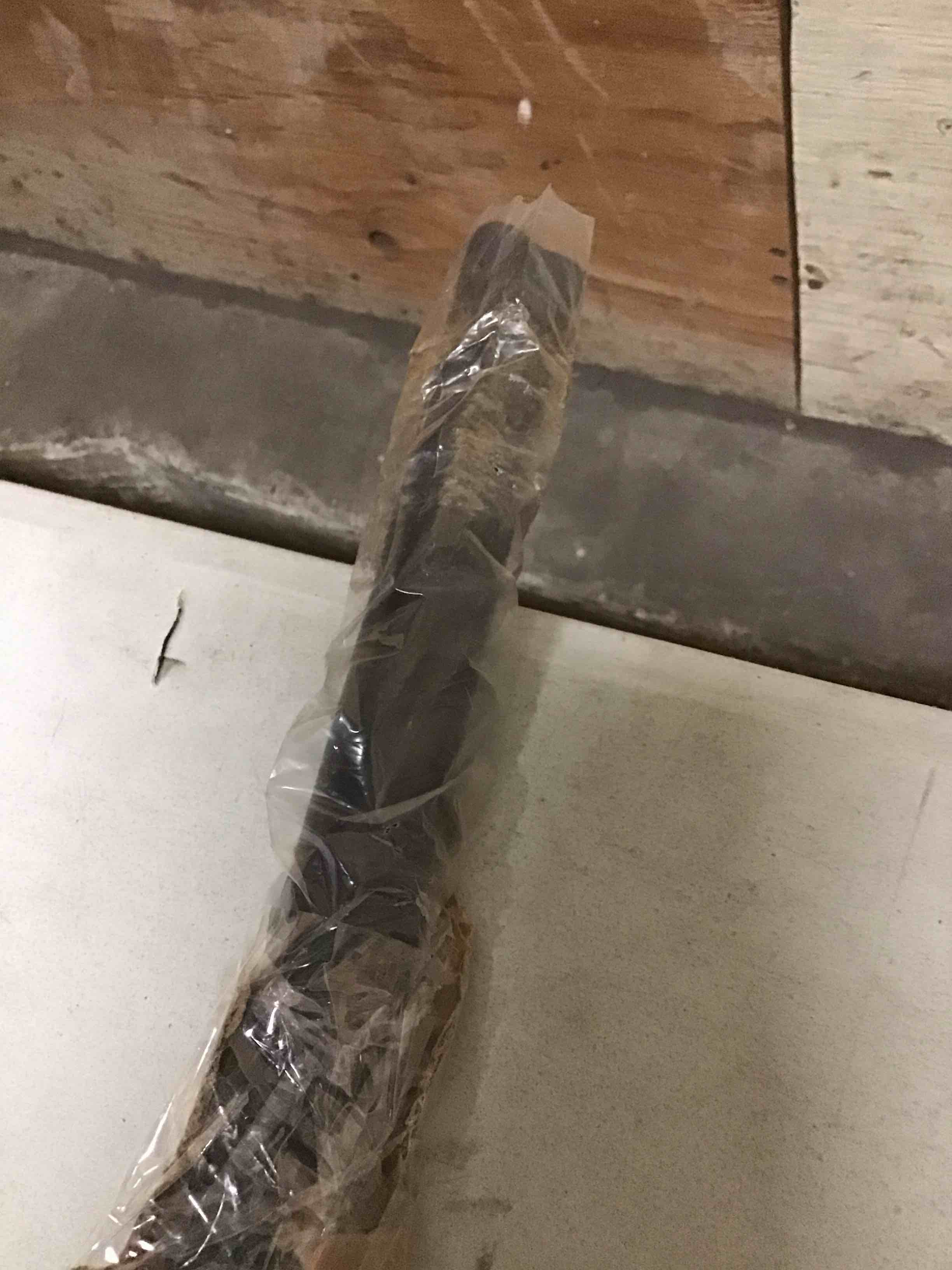 Condition photo showing As Is for 60 inch Ceiling Fan Downrod with Extension Cord, Black Downrod for Ceiling Fan, 1 inch Outside Diameter, Ceiling Fan Boom Suitable for a Wide Range of Fans (Black, Not Threaded) Black