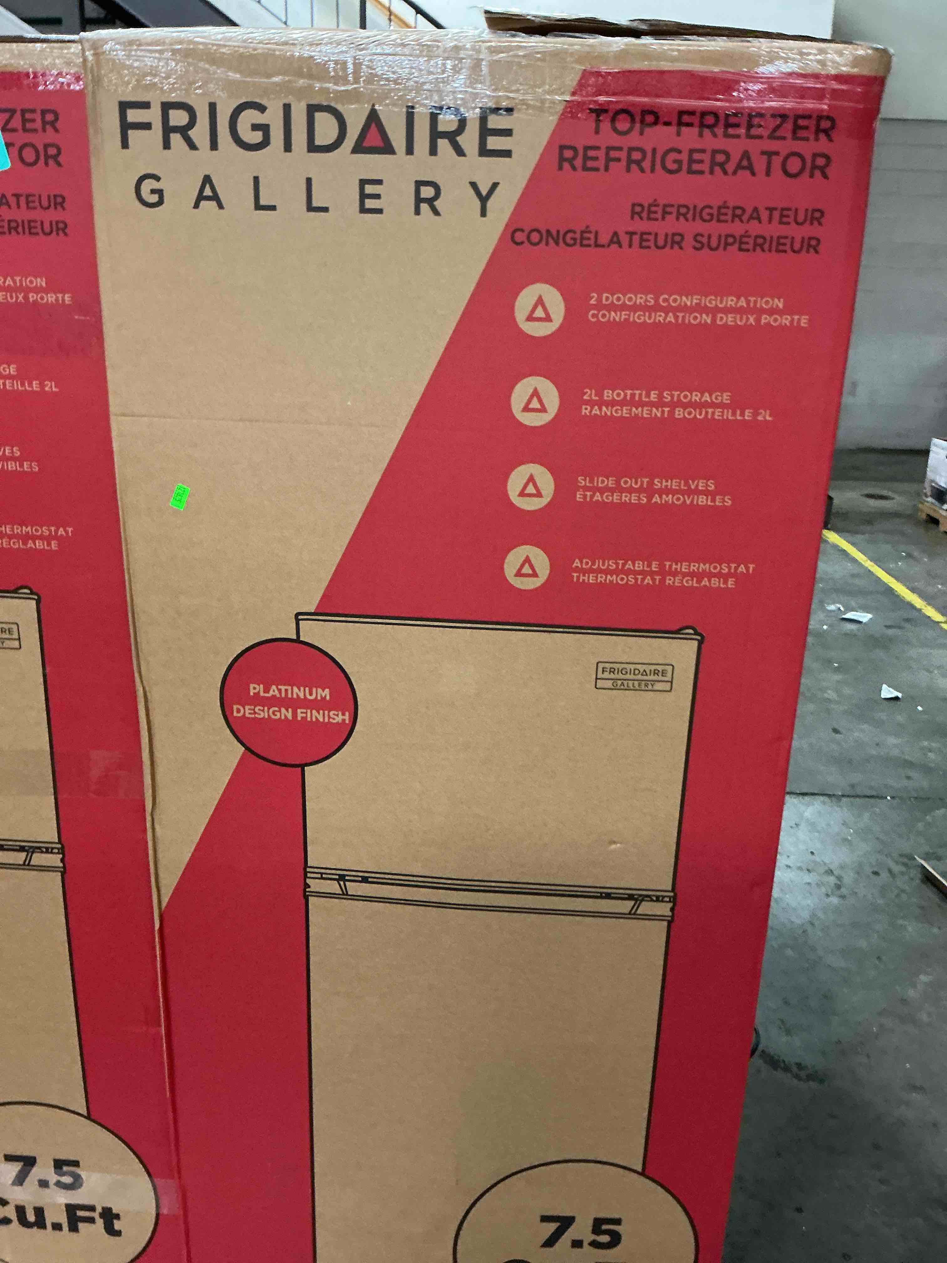 Condition photo showing Good Condition for 7.5 CU FT TOP MOUNT FRIDGE, PLATINUM