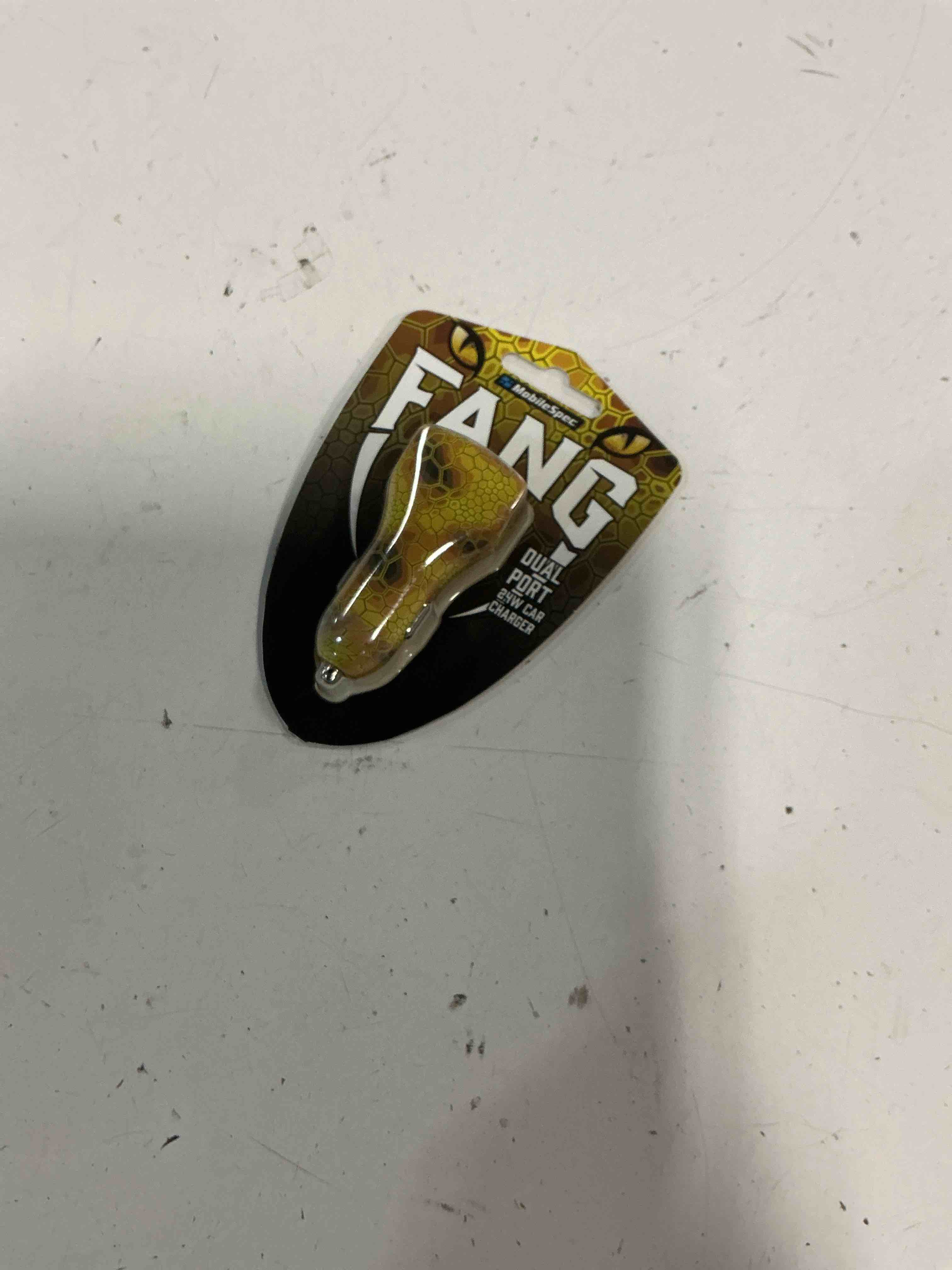 Condition photo showing New/Like New for mobile spec FANG dual port 24w car charger 