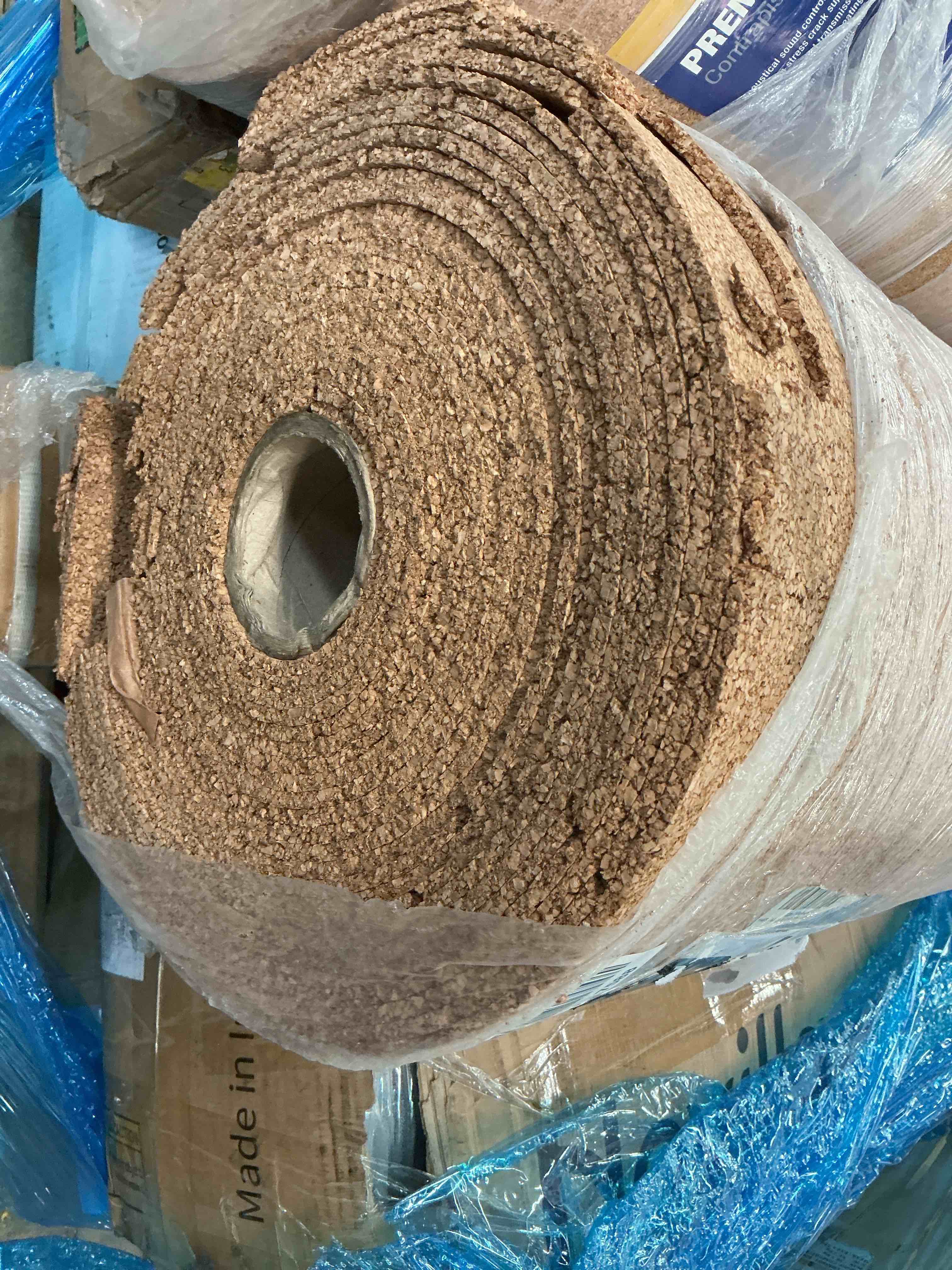 Condition photo showing As Is for qep 72000q natural cork underlayment roll - 4 ft. wide x 50 ft. long x 6 mm thick - 200 sq. ft. tile
