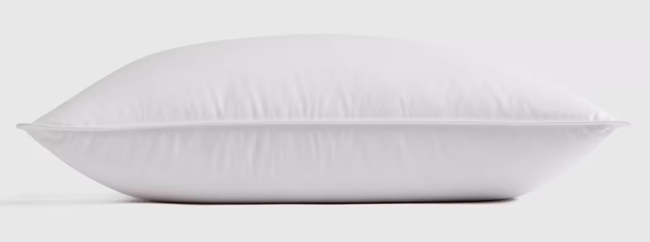 quince luxe goose down pillow king medium/firm