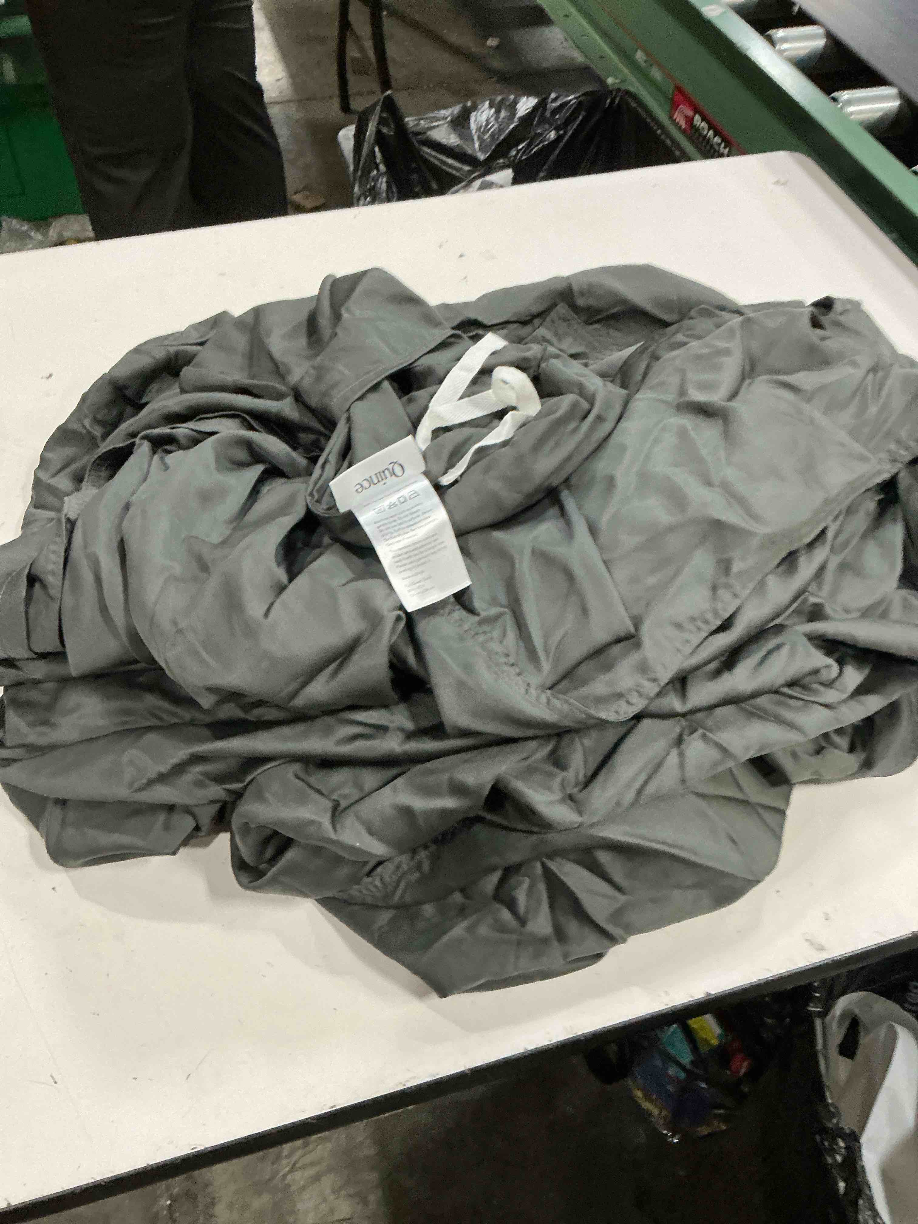 Condition photo showing Good Condition for quince 100% viscose from organic bamboo full/queen duvet charcoal