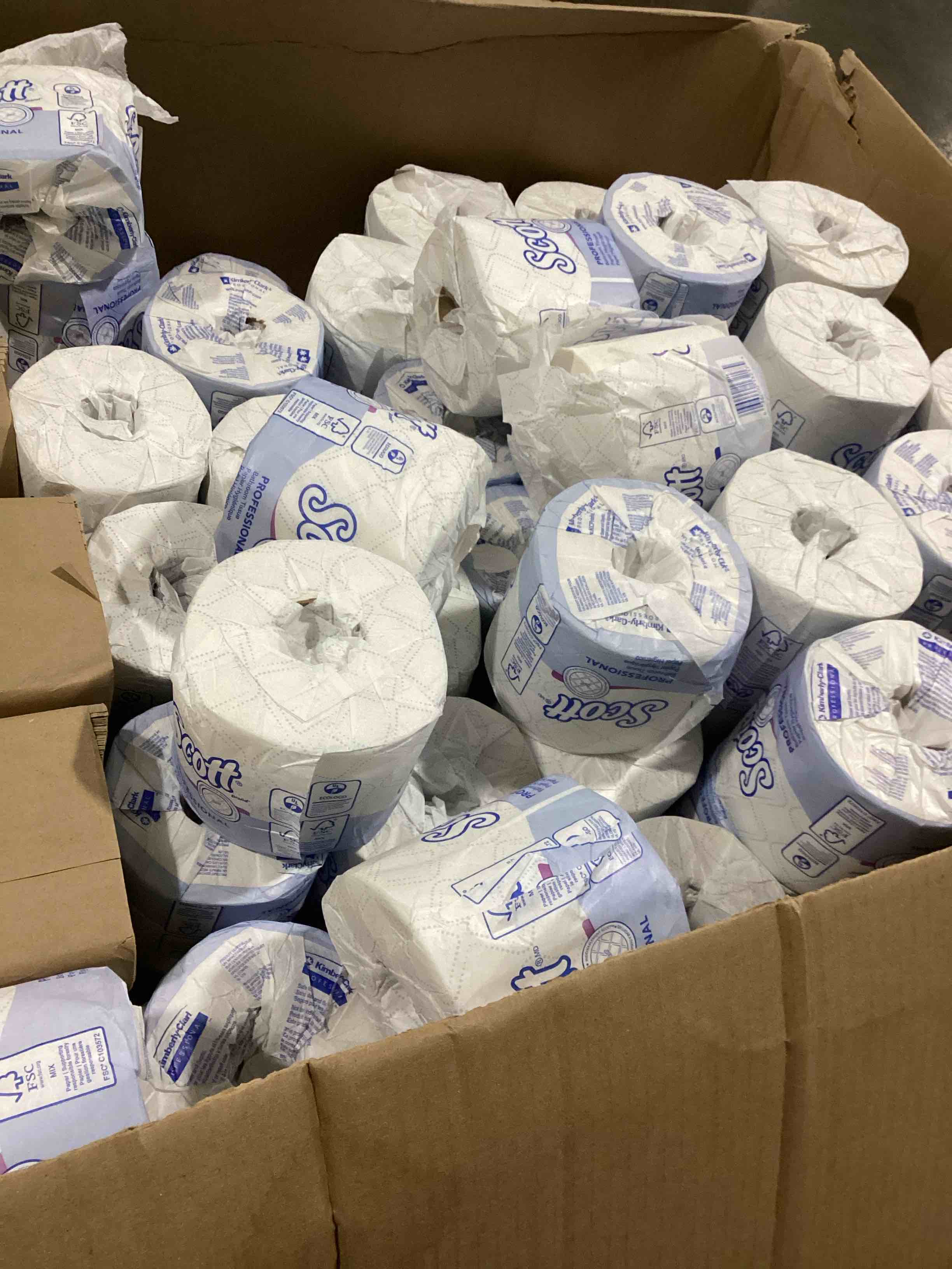8 single rolls Scott’s professional bathroom tissue