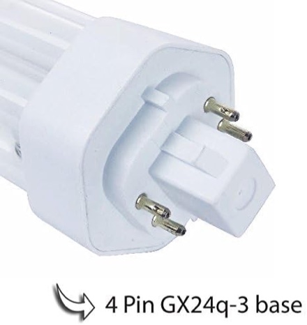 Condition photo showing As Is for circle plt-26w triple tube cfl plug-in bulb, gx24q-3 4-pin base, 4100k cool white, 12000-hr life, replaces sylvania 20882, philips pl-t 26w/41/4p/alto, ge 97617 – 6 pack