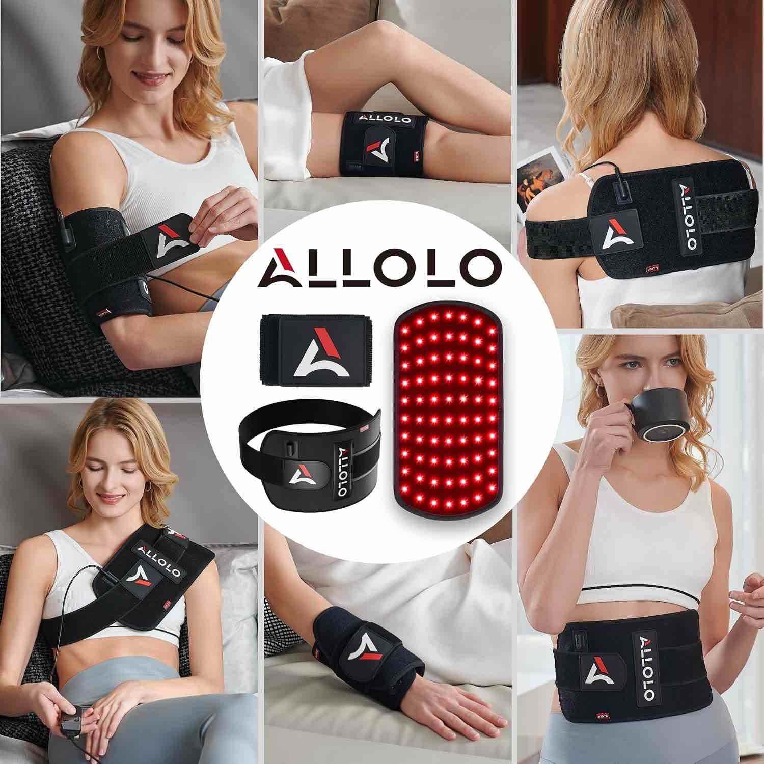 Condition photo showing As Is for red light for body, 3 in 1 leds red light belt with timer remote control, 660nm 850nm infrared light pad for body waist shoulder knee, 12.6" x 6.3" large area