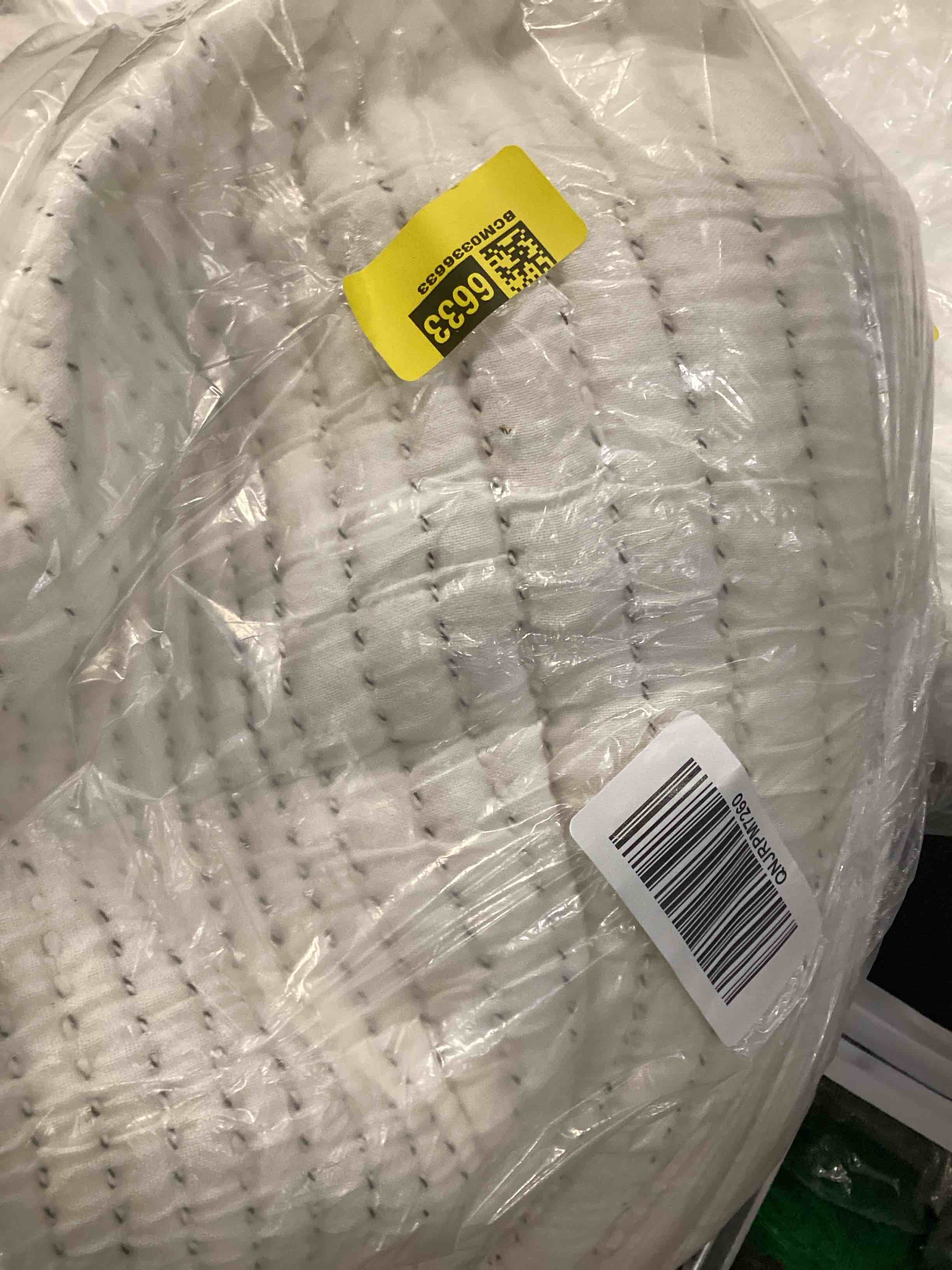Condition photo showing Good Condition for organic cotton channel stitch coverlet set, king/cal king, undyed