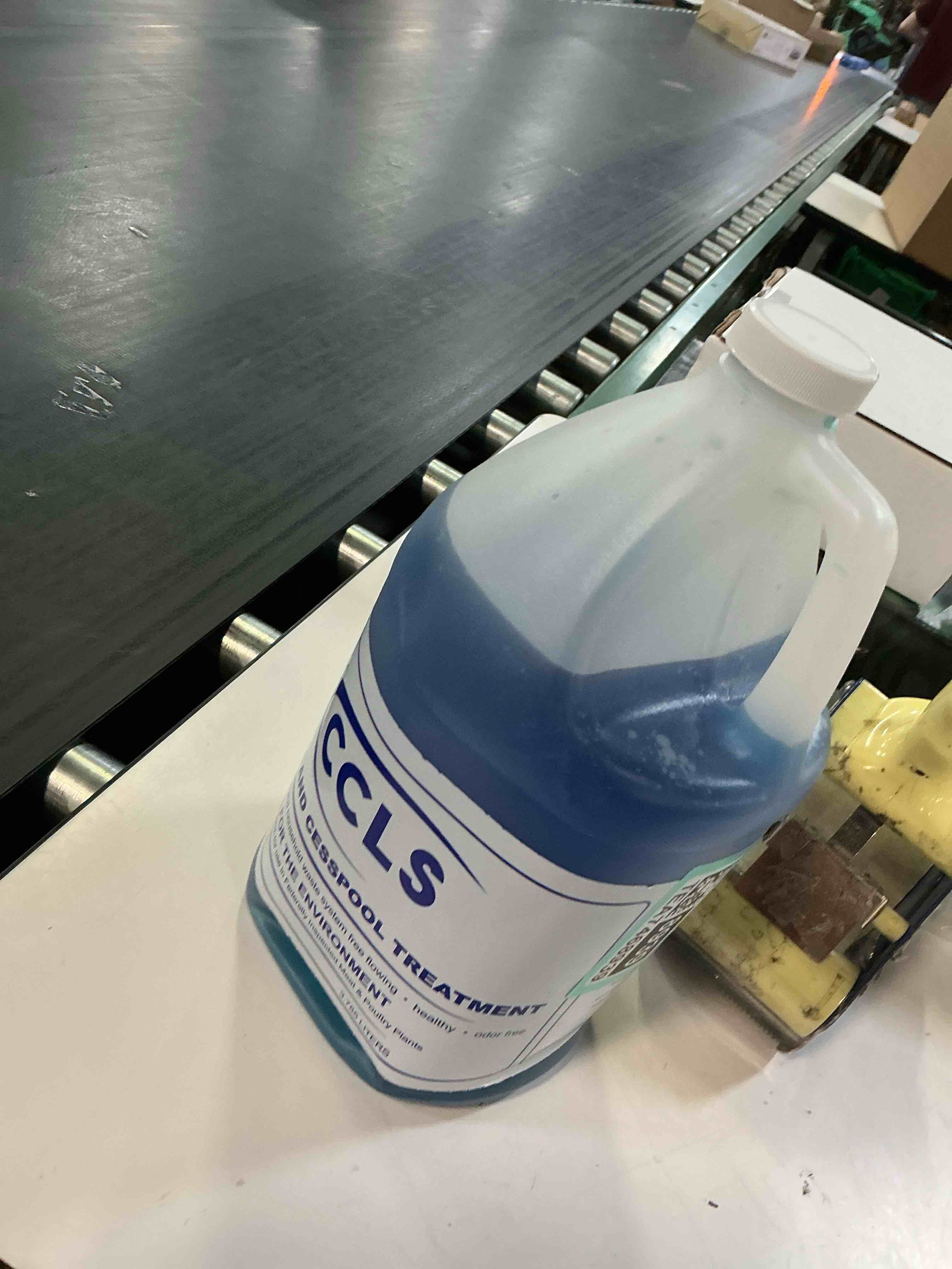 Condition photo showing As Is for septic tank and cesspool treatment additive/organic enzyme producing bacteria/non-toxic/non-hazardous/non-corrosive (1-gallon) single gallon