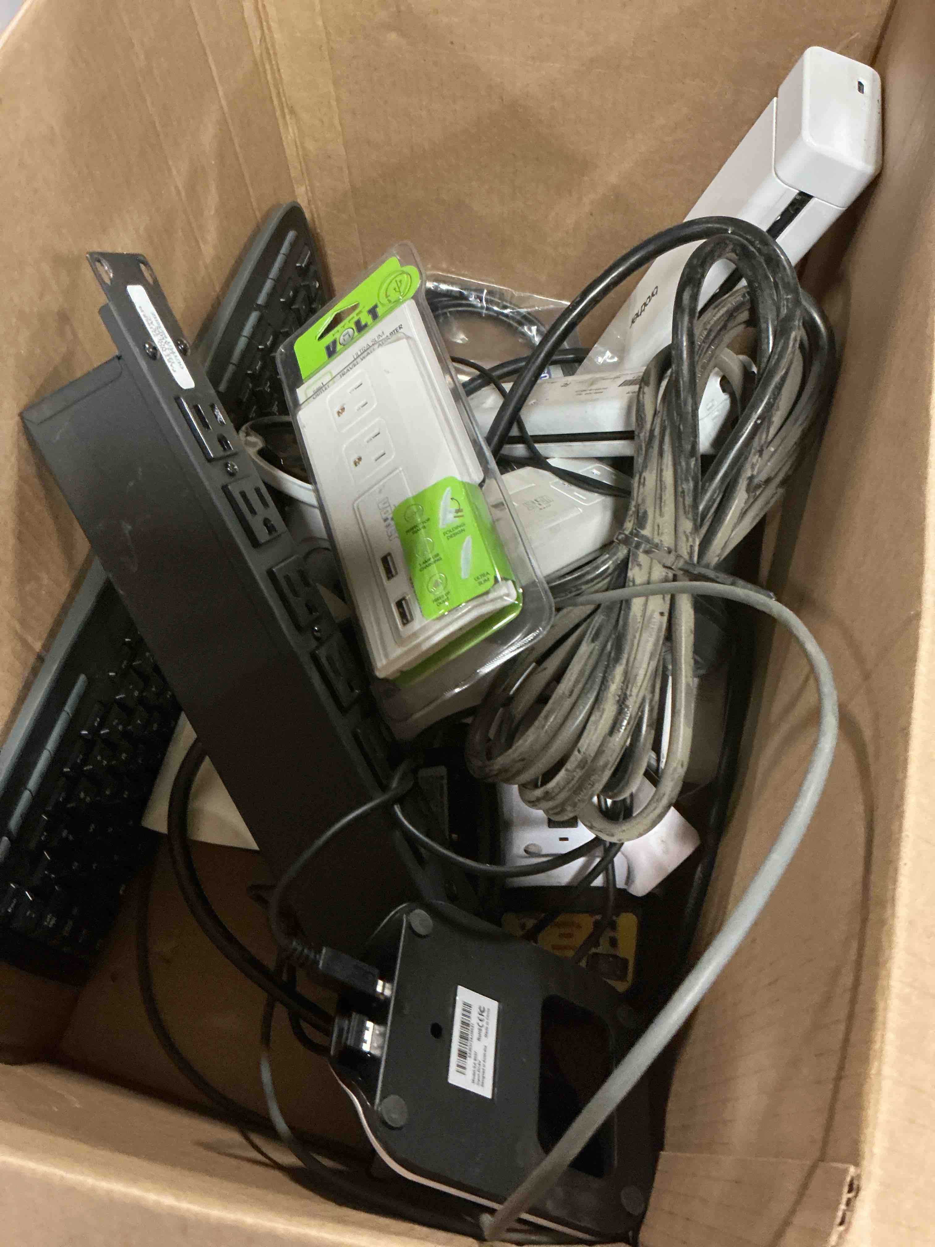 Condition photo showing As Is for assorted lot of electronics (headphones, small gadgets, headsets, etc.)