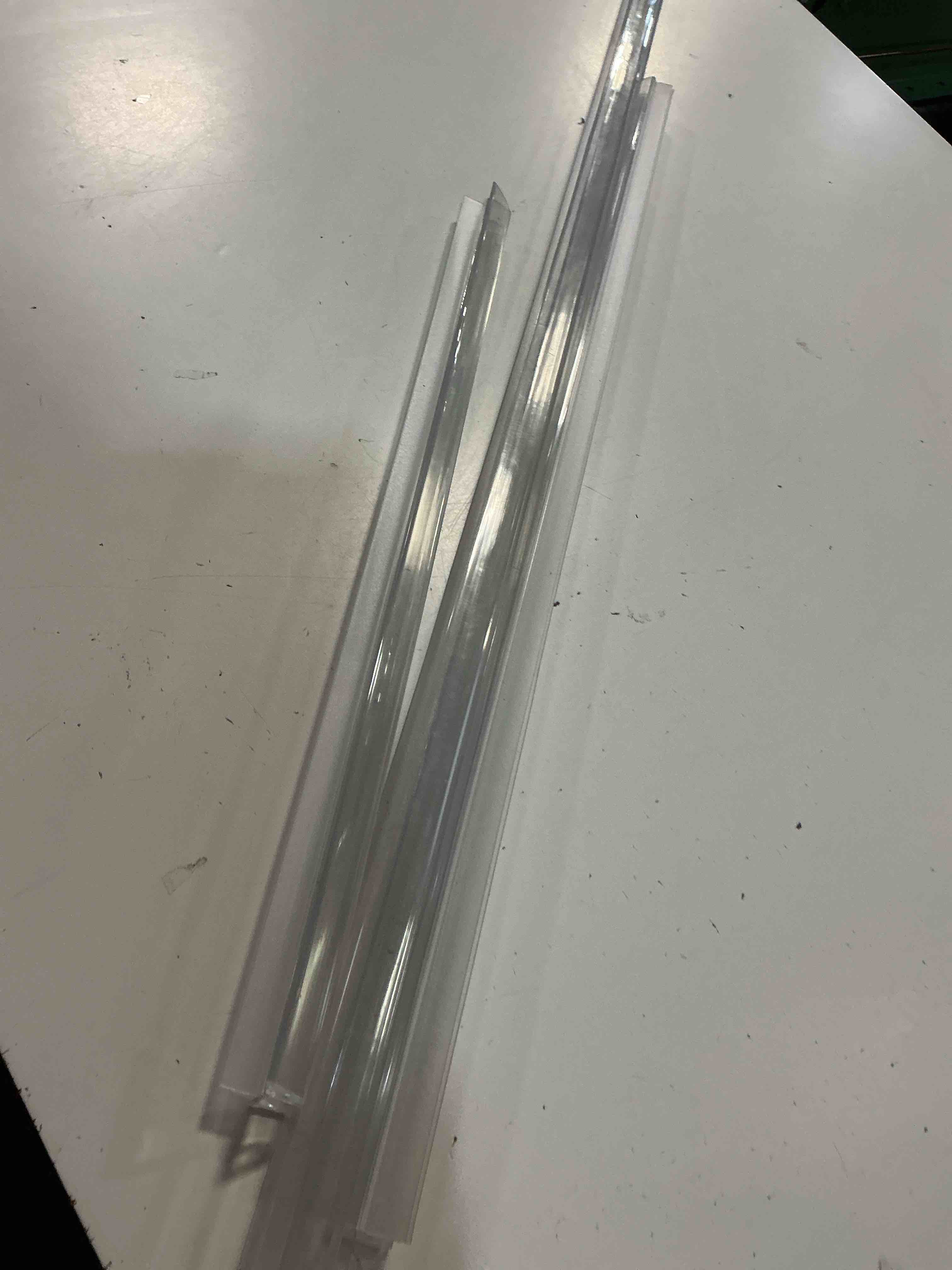 Condition photo showing As Is for 2-pack butecare frameless shower door bottom seal for glass doors – stop shower leaks and create a water barrier (3/8” x 39”) bottom sweep -3/8''
