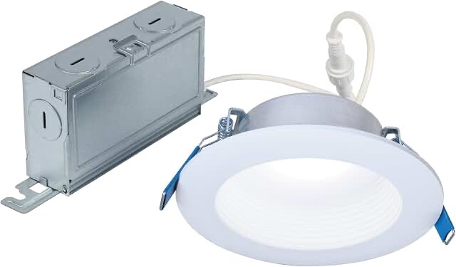 slim directional 4 in. color selectable new construction and remodel canless recessed integrated led kit
